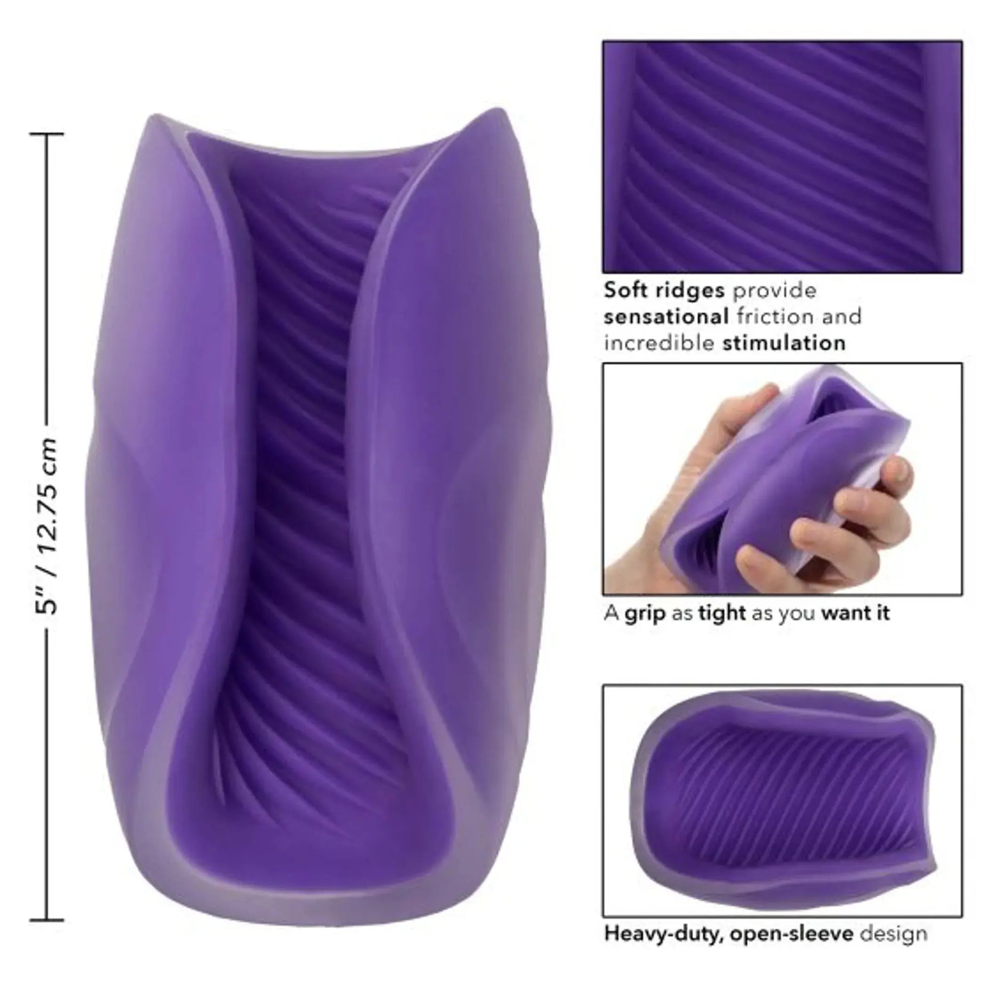 The Gripper Spiral Grip Purple California Exotic Novelties