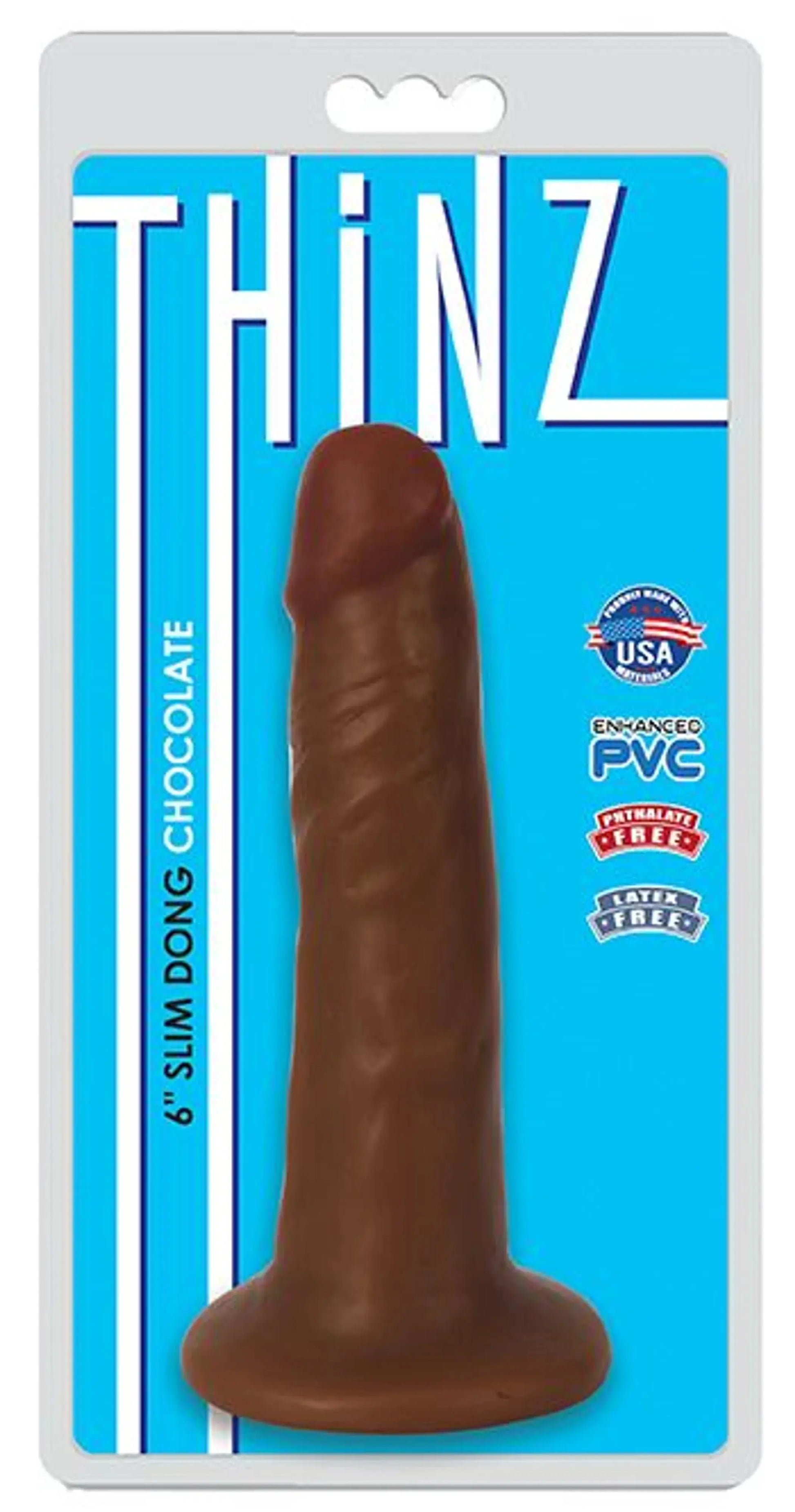 Thinz Slim Dong 6in Chocolate CURVE NOVELTIES