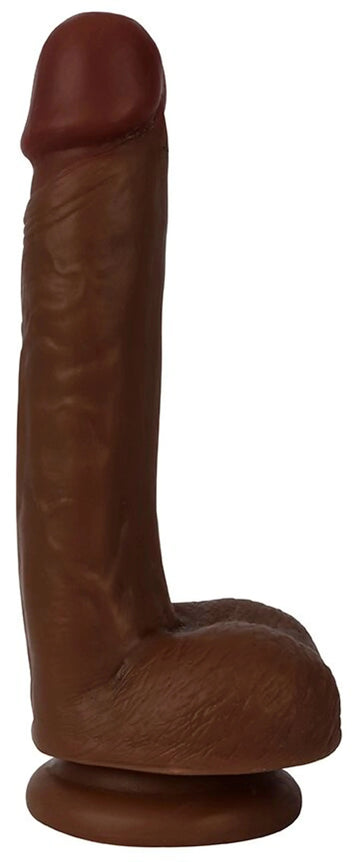 Thinz Slim Dong 7in With Balls Chocolate CURVE NOVELTIES