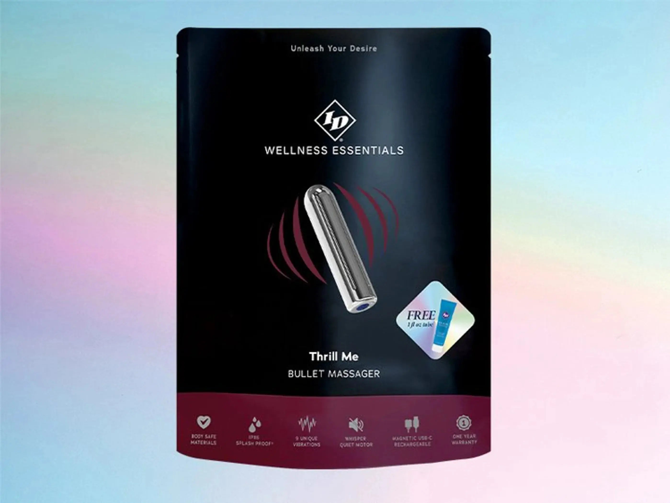 Thrill Me Bullet Massager Bag ID Lube