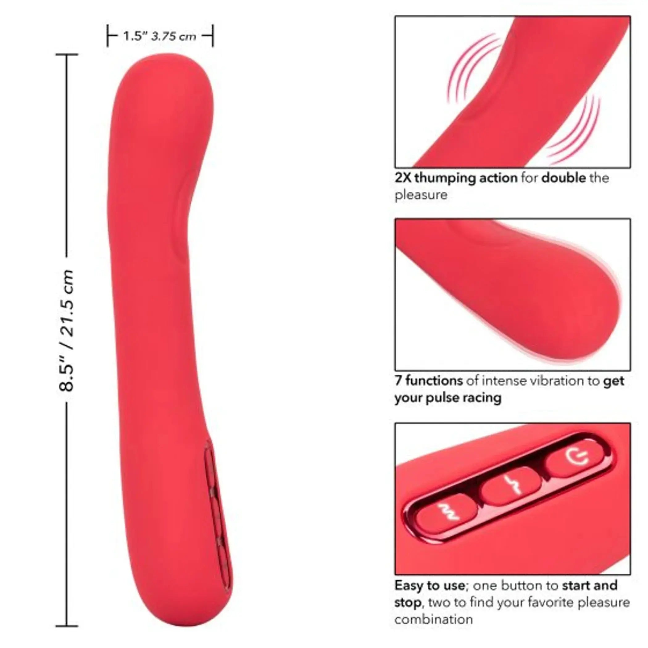 Throb Thumper Pink Vibrator California Exotic Novelties