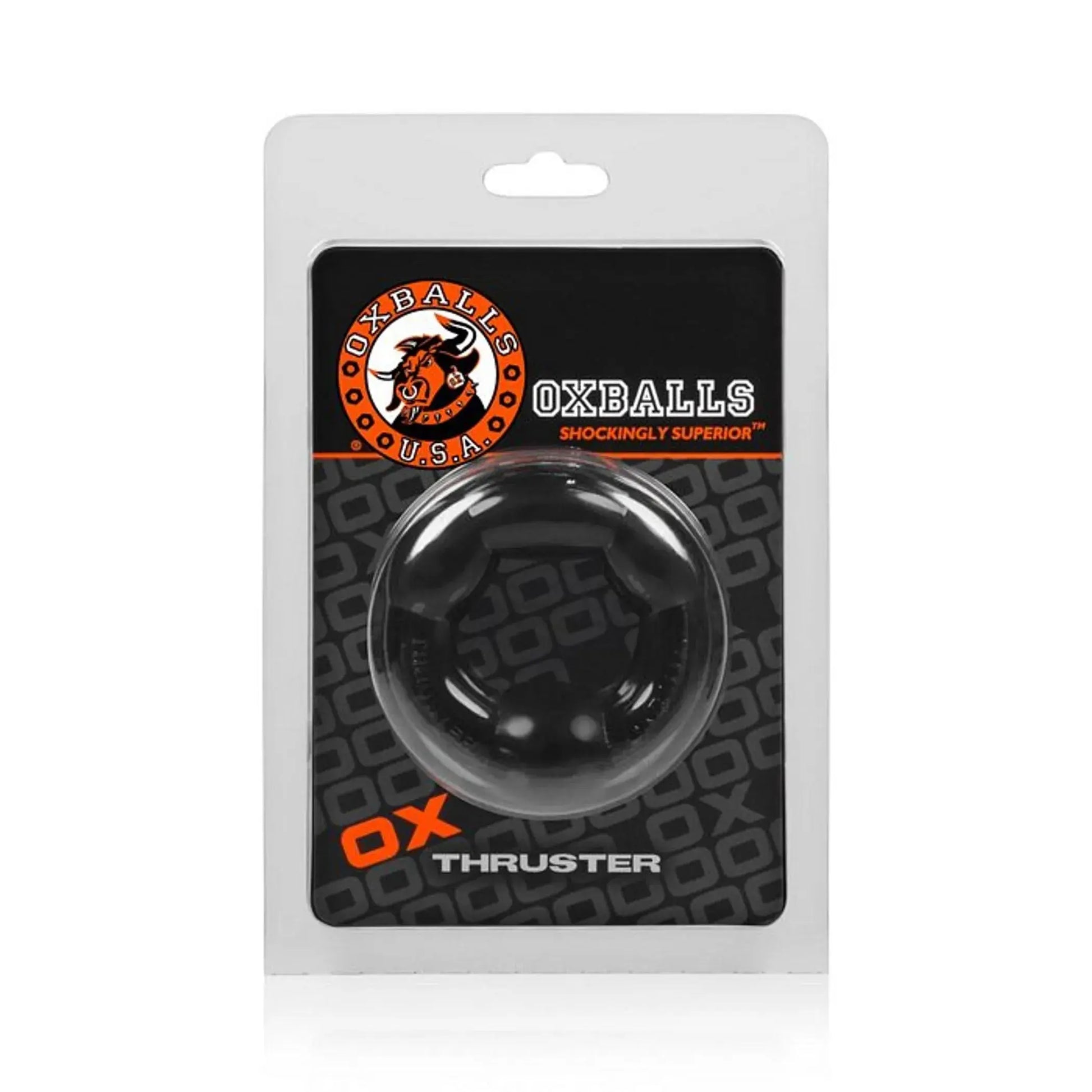 Thruster Cock Ring Oxballs Black OXBALLS