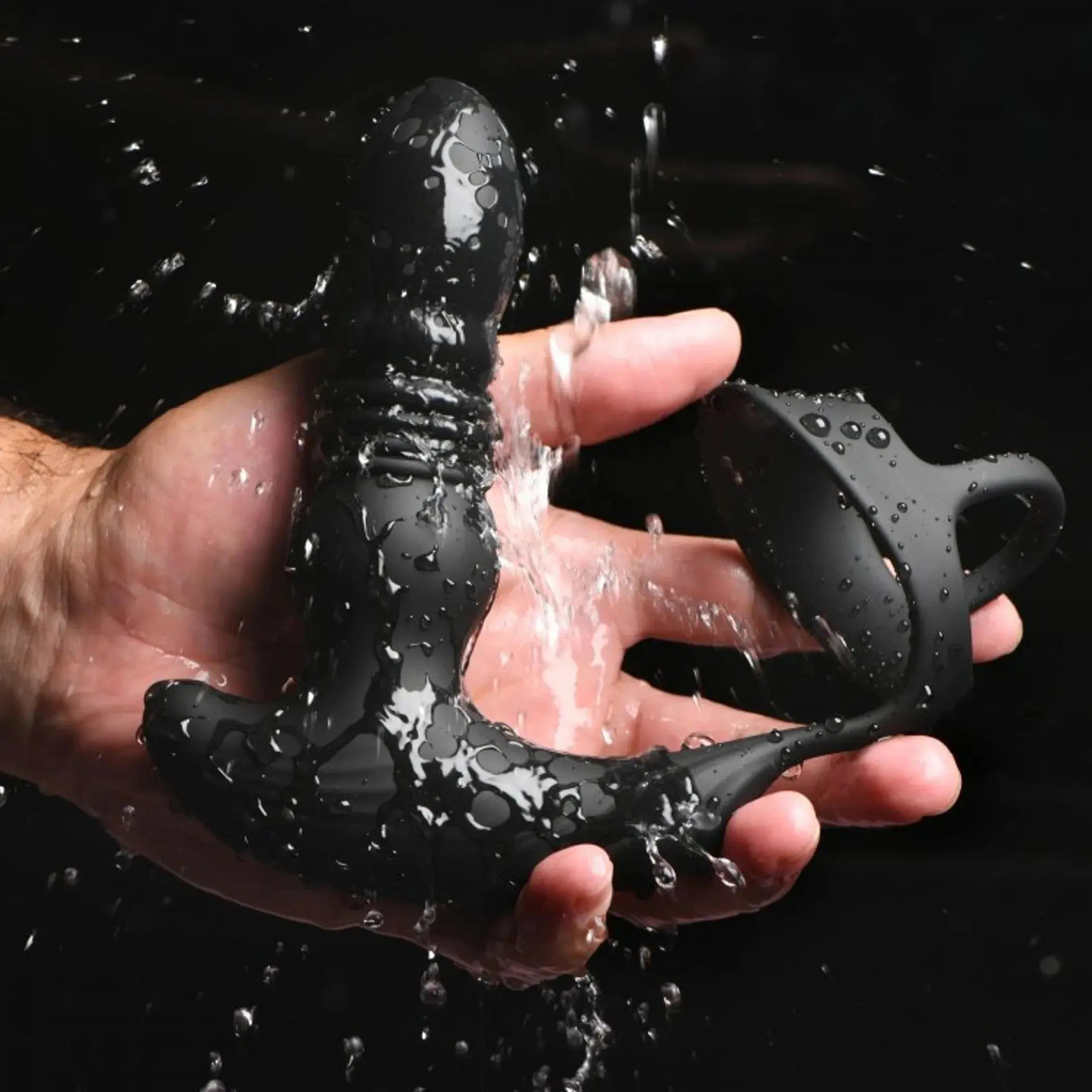 Thunderplugs 10X Thrusting Plug with Cock and Ball Ring XR Brands