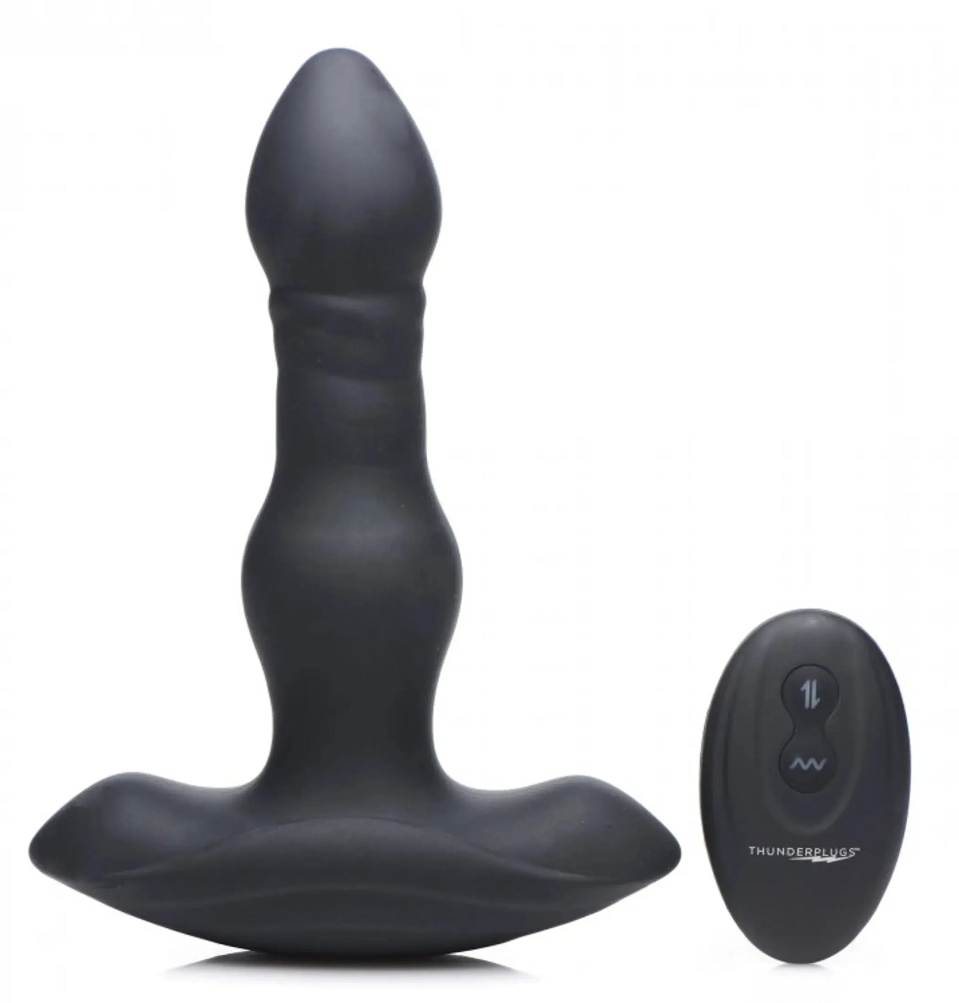 Thunderplugs Vibrating and Thrusting Anal Plug XR Brands