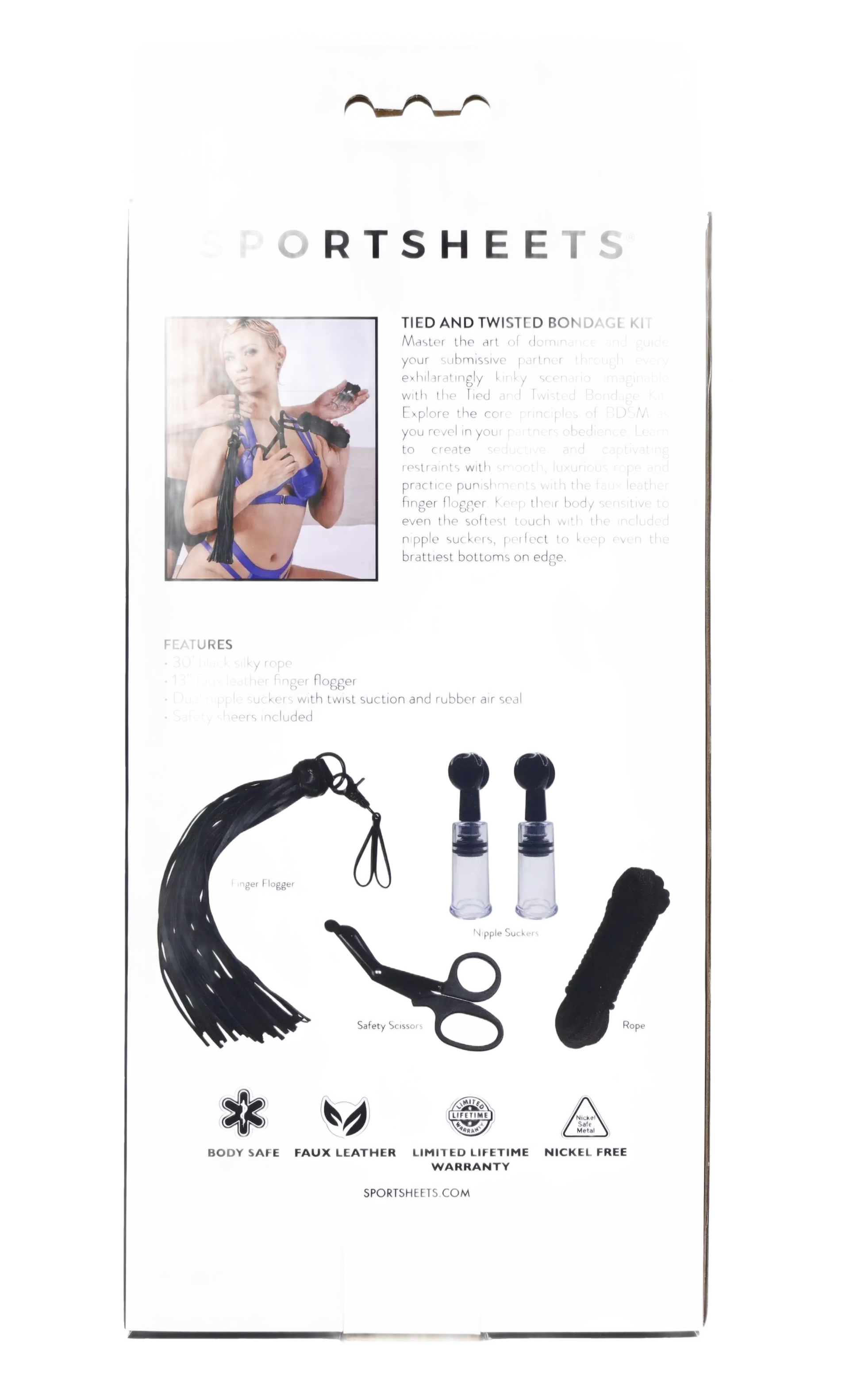 SPORTSHEETS TIED & TWISTED BONDAGE KIT Sport Sheets