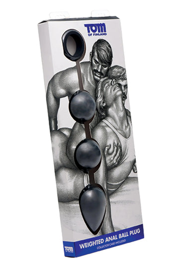 Tom of Finland Large Silicone Weighted Anal Ball Plug XR Brands