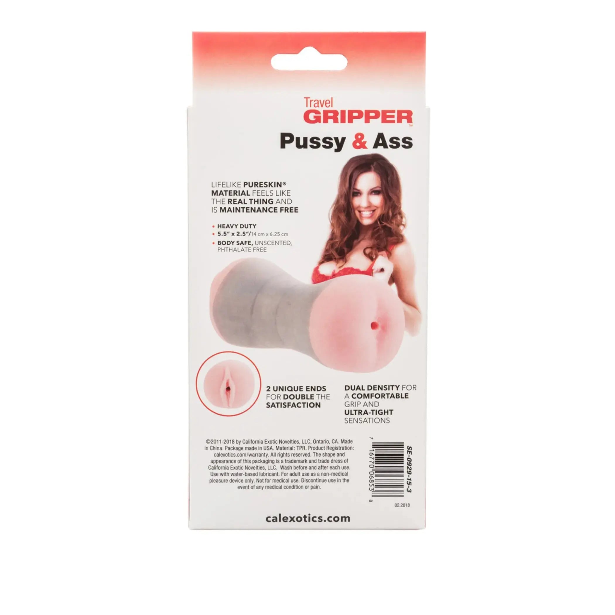 Travel Gripper Pussy and Ass Stroker California Exotic Novelties