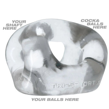 Tri-Sport XL Clear Net Cock Ring OXBALLS