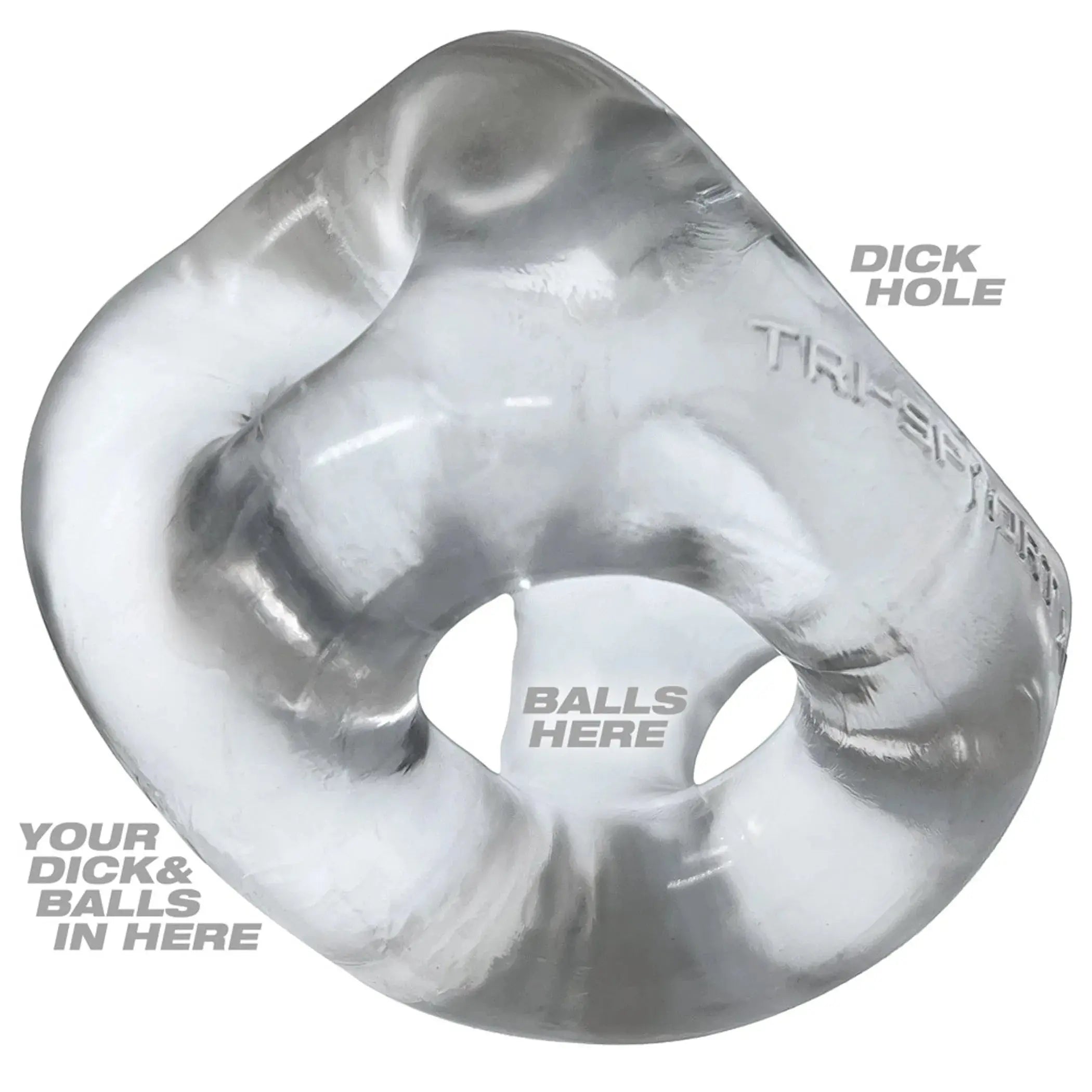 Tri-Sport XL Clear Net Cock Ring OXBALLS