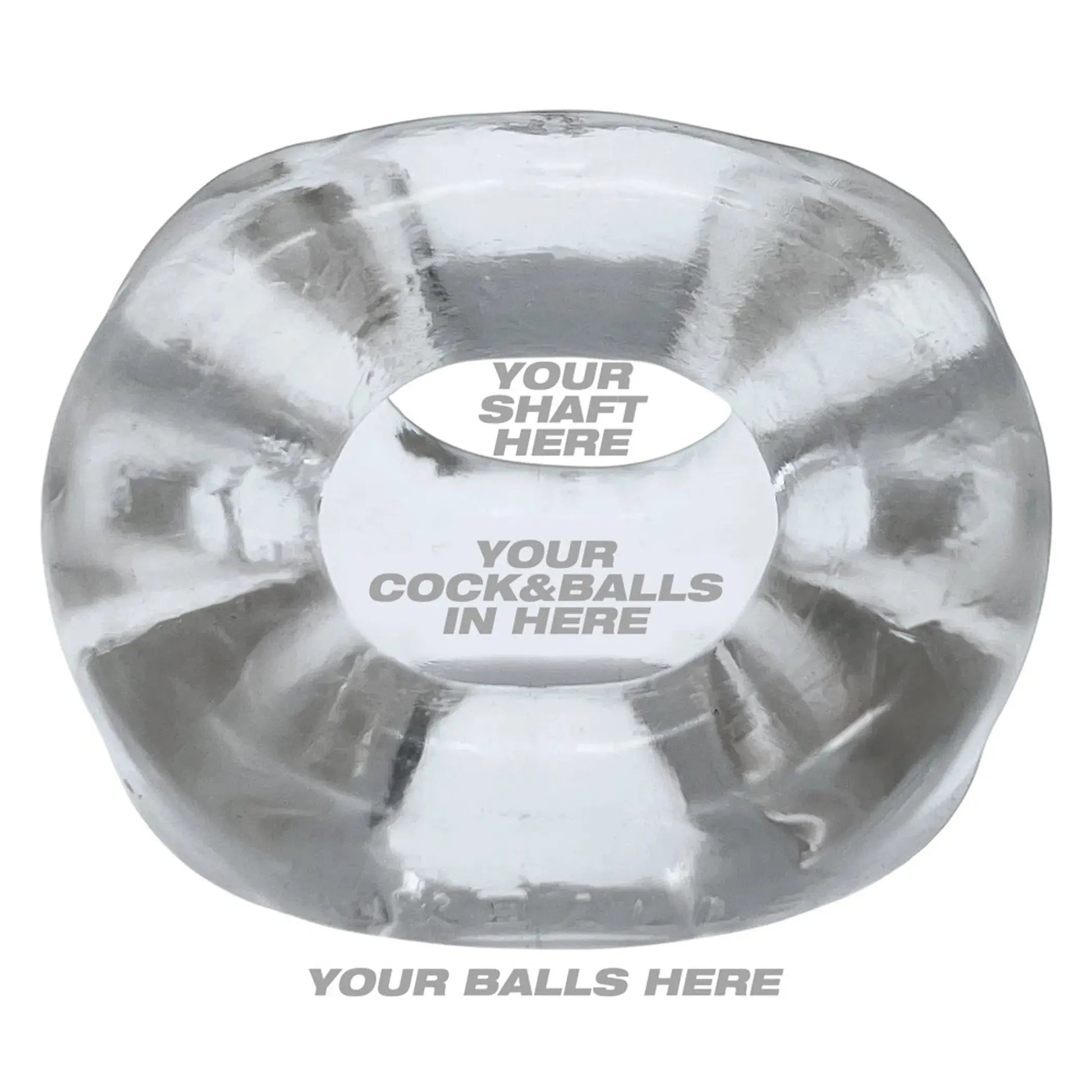 Tri-Sport XL Clear Net Cock Ring OXBALLS