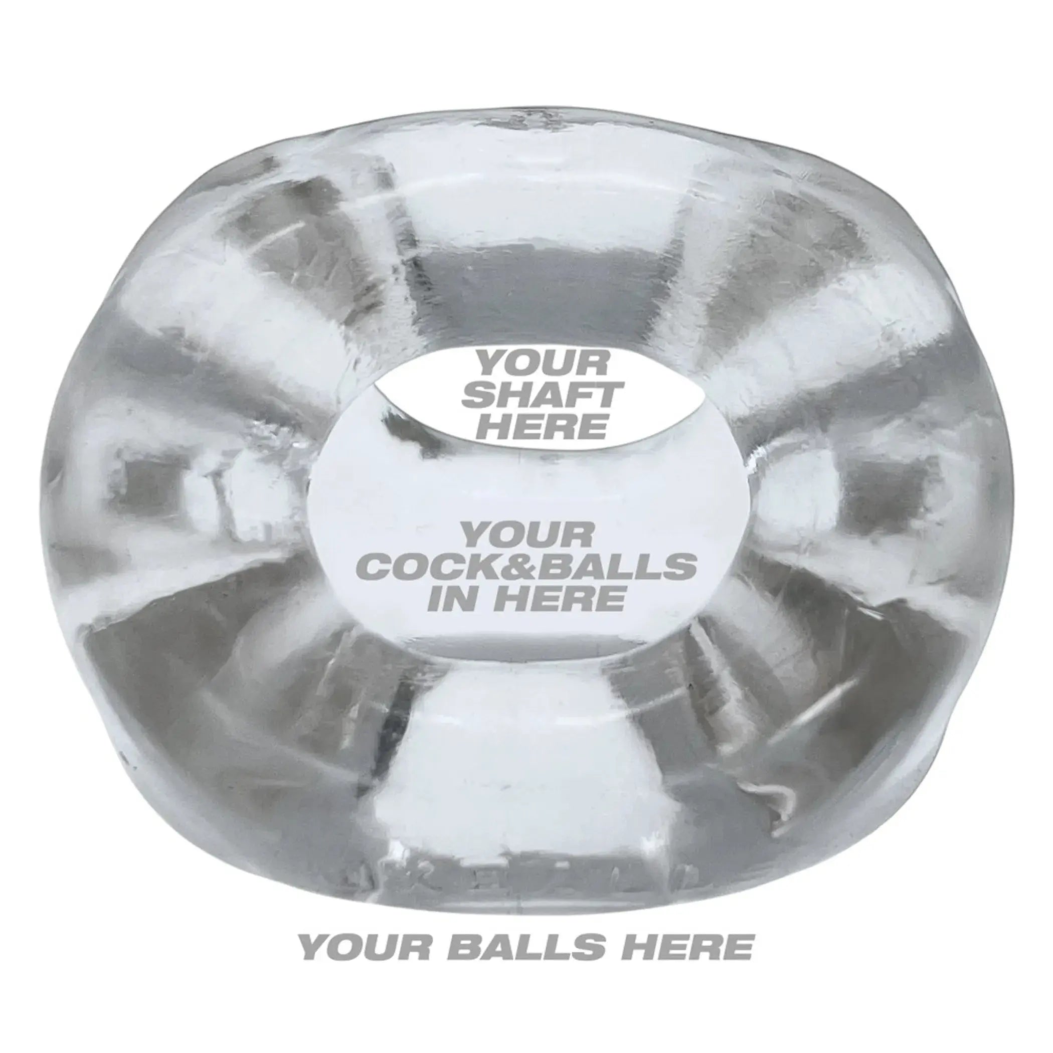 Tri-Sport XL Clear Net Cock Ring OXBALLS