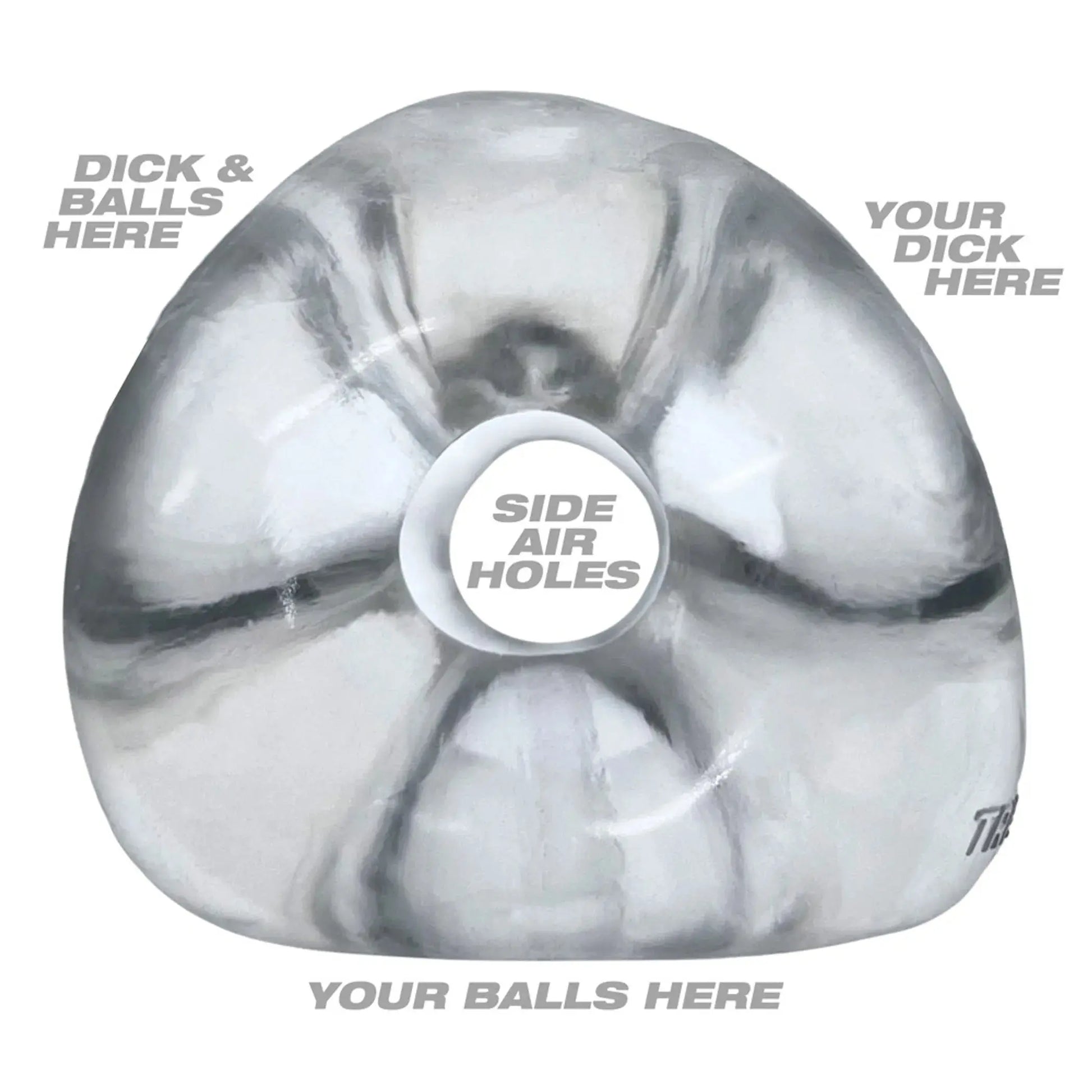 Tri-Sport XL Clear Net Cock Ring OXBALLS