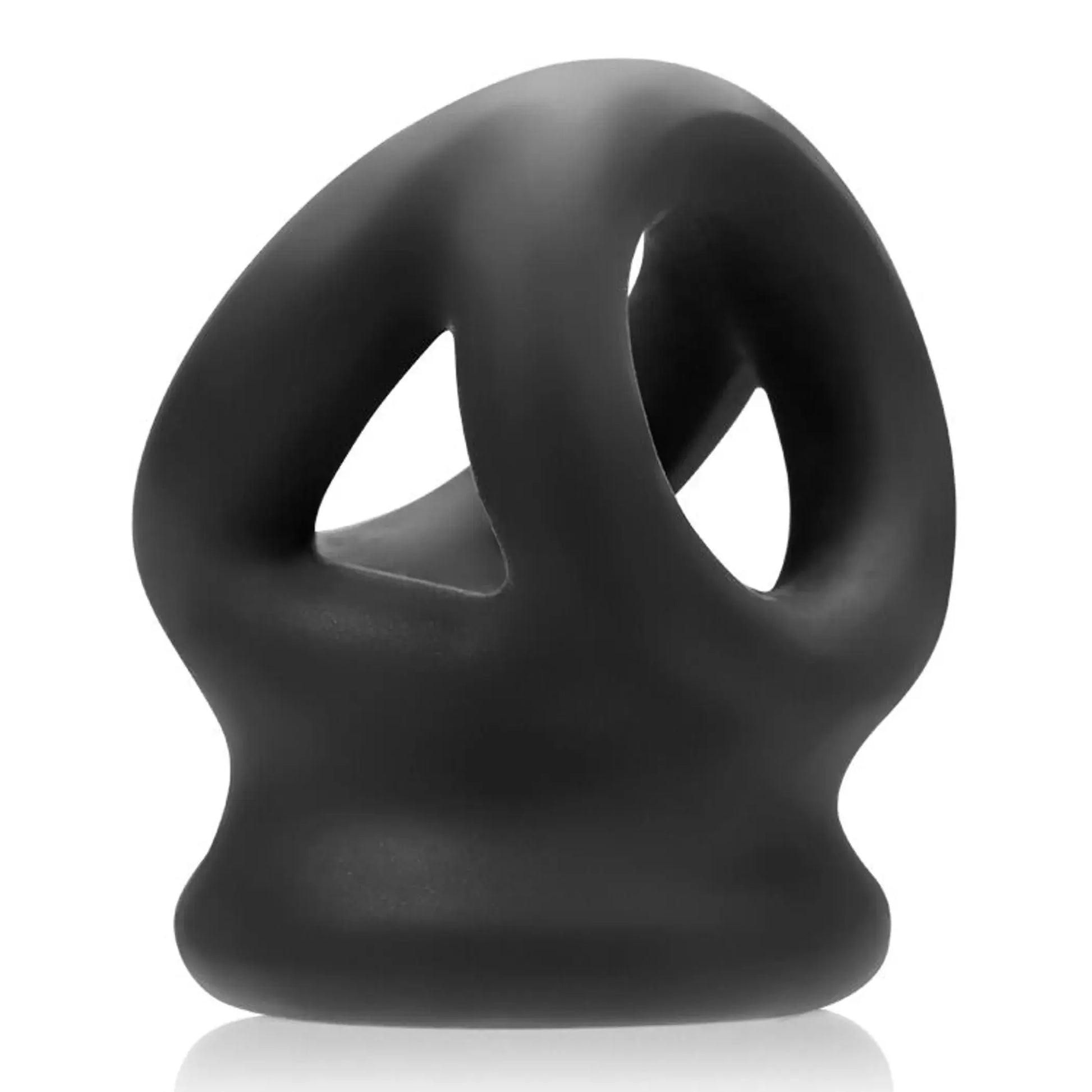 Tri Squeeze Cock Sling Ball Stretcher Black Ice OXBALLS