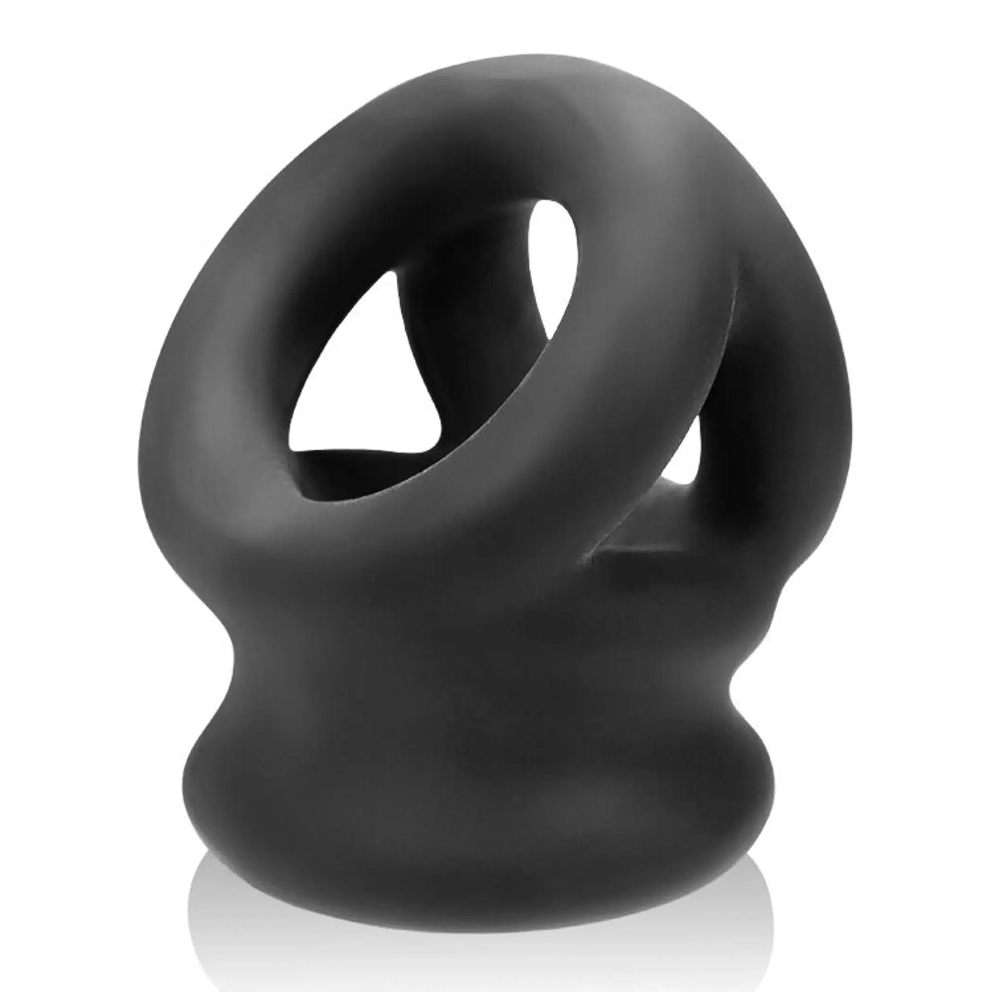 Tri Squeeze Cock Sling Ball Stretcher Black Ice OXBALLS