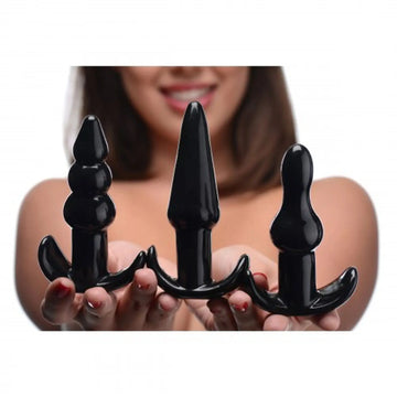 Trinity Vibes 4-Piece Vibrating Anal Plug Set XR Brands