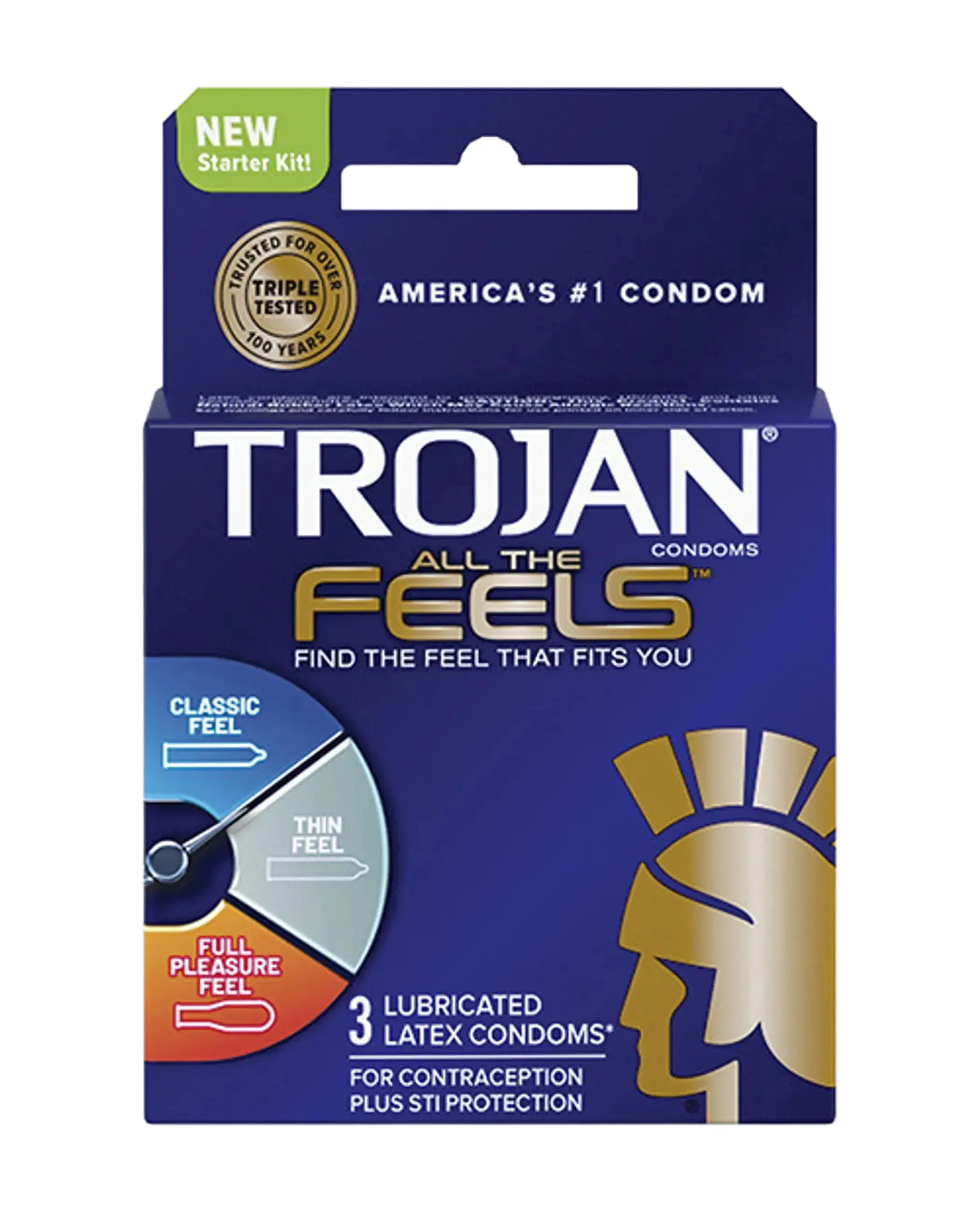 TROJAN ALL THE FEELS 3CT Paradise Products