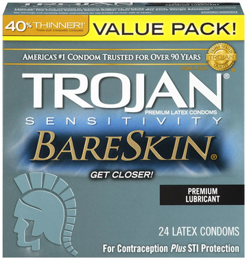 TROJAN BARESKIN LUBRICATED 24PK Trojan