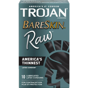 TROJAN BARESKIN RAW 10CT Paradise Products