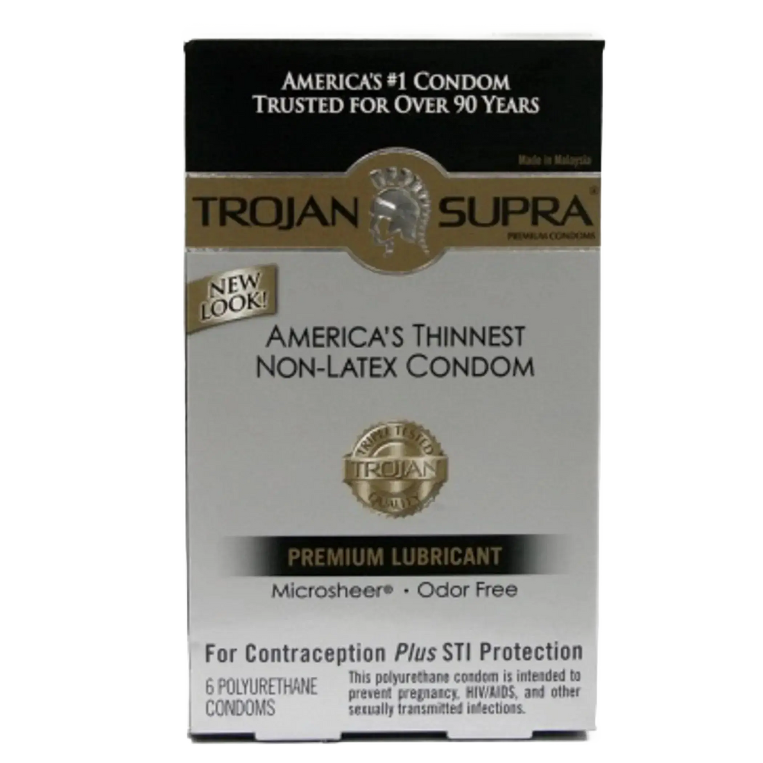 TROJAN SUPRA BARESKIN 6PK NON-LATEX Paradise Products