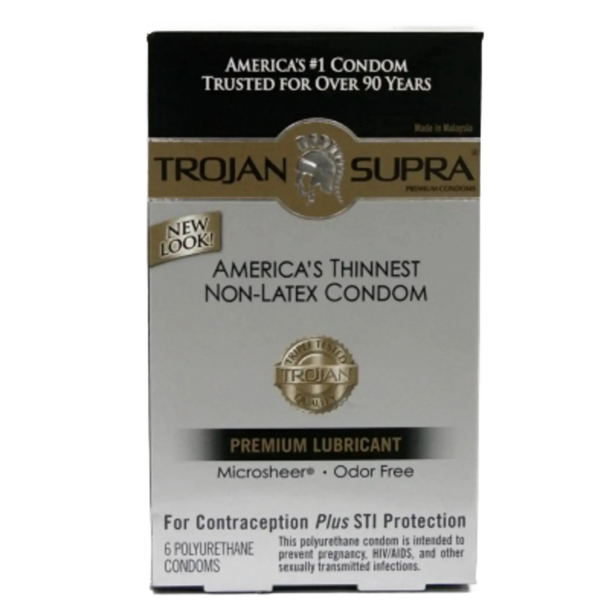 TROJAN SUPRA BARESKIN 6PK NON-LATEX Paradise Products