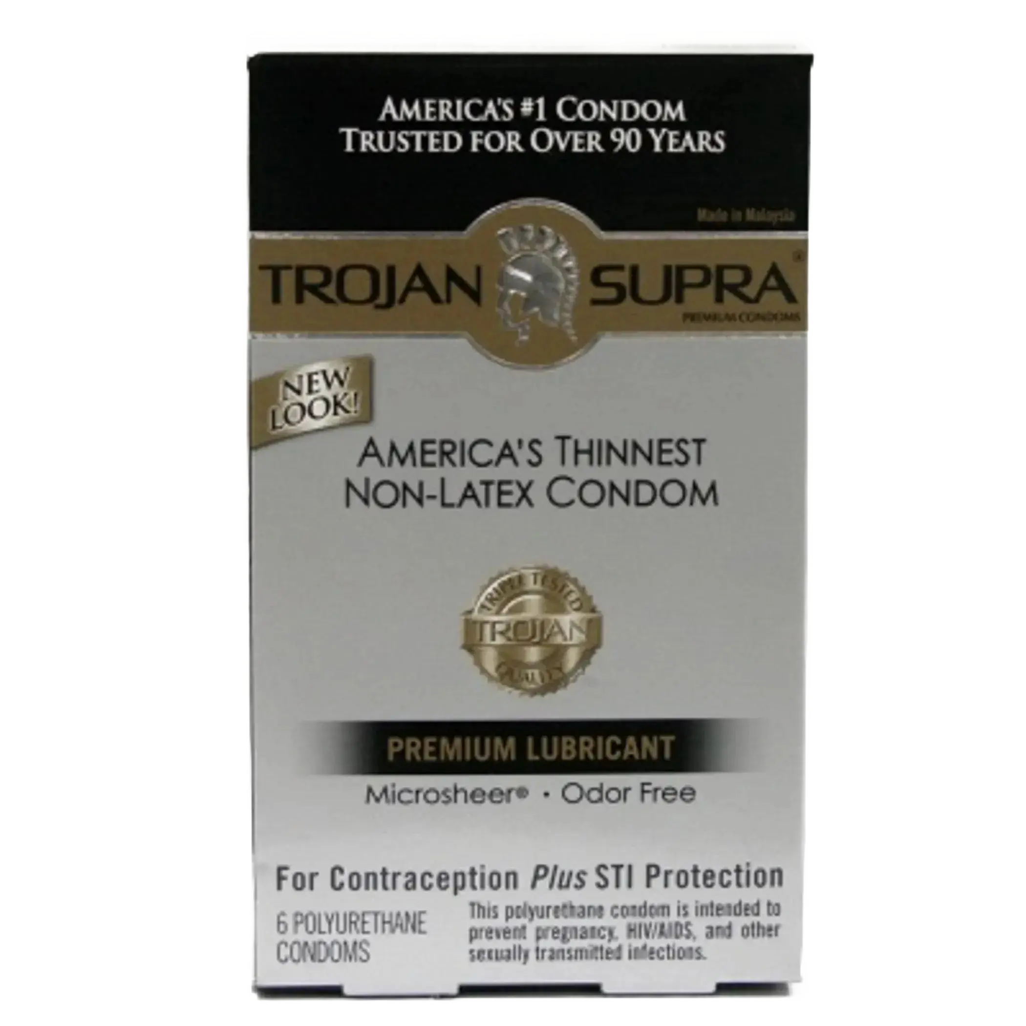 TROJAN SUPRA BARESKIN 6PK NON-LATEX Paradise Products