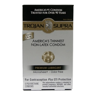 TROJAN SUPRA BARESKIN 6PK NON-LATEX Paradise Products