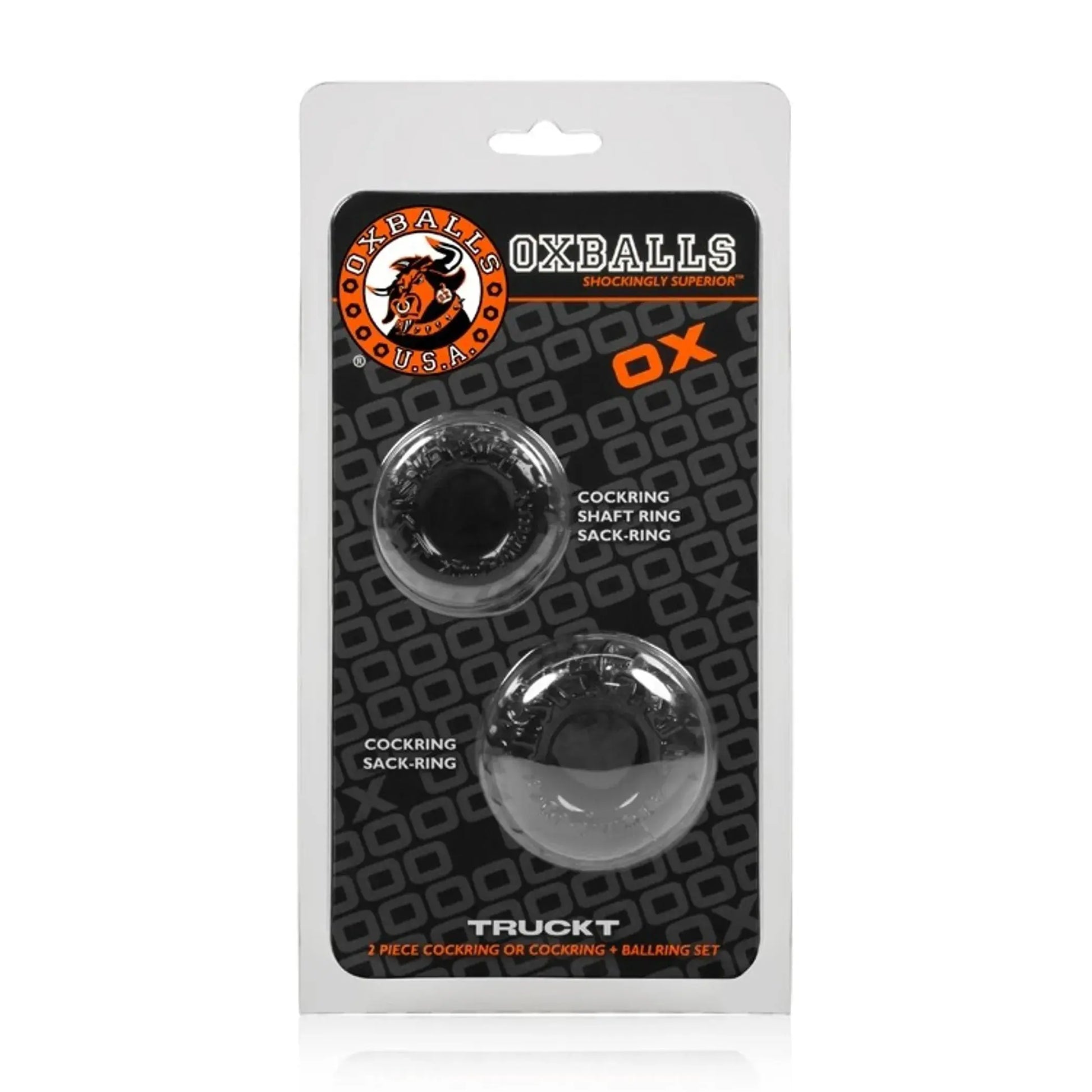 Truckt 2-Piece Cock Ring Set Night OXBALLS