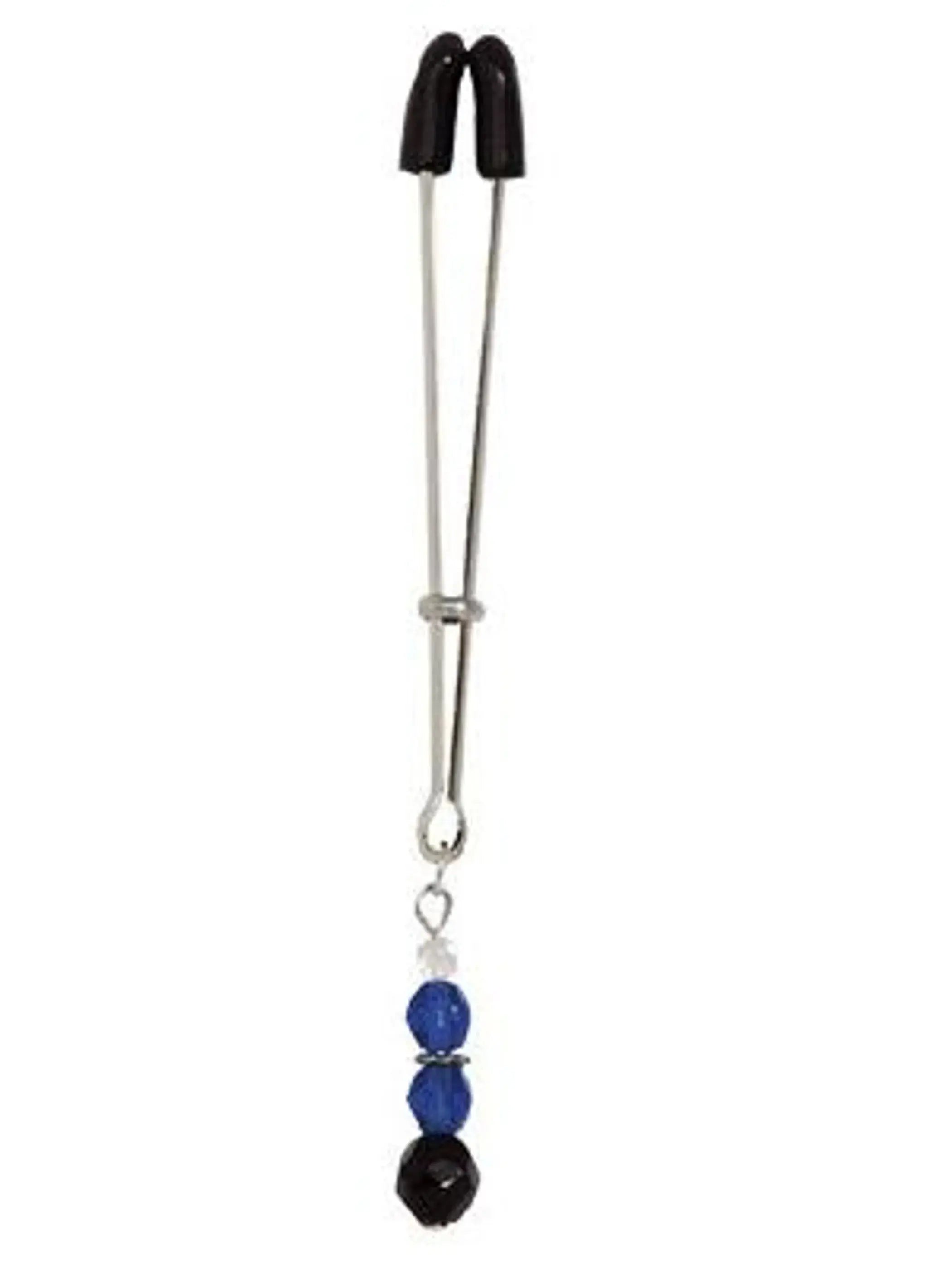 Tweezer Clit Clamp with Blue Beads Spartacus
