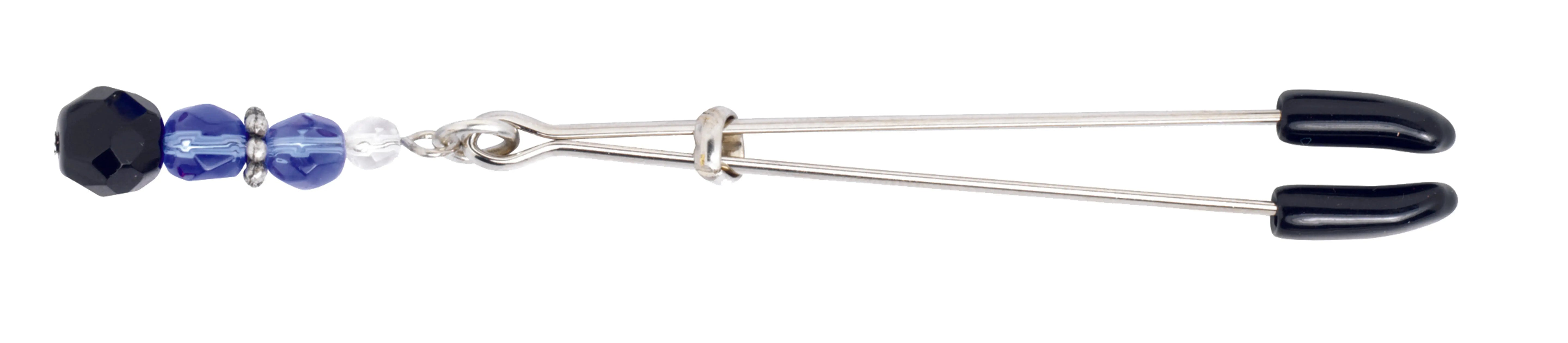 Tweezer Clit Clamp with Blue Beads Spartacus