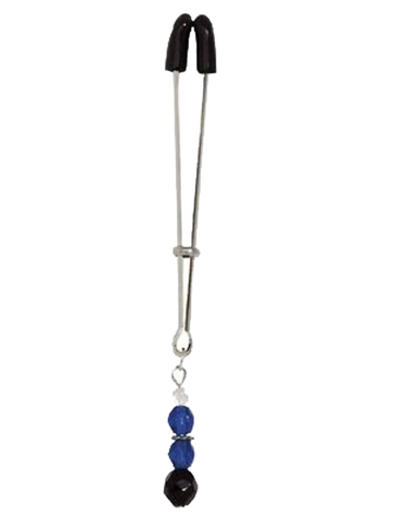 TWEEZER CLIT CLAMP W/BLUE BEADS Spartacus