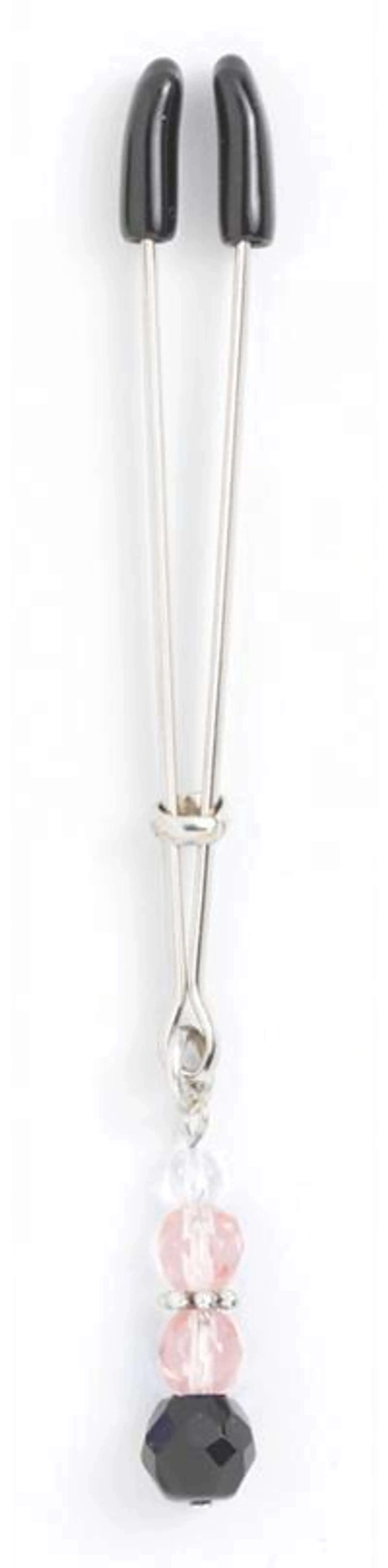 Tweezer Clit Clamp with Pink Beads Spartacus