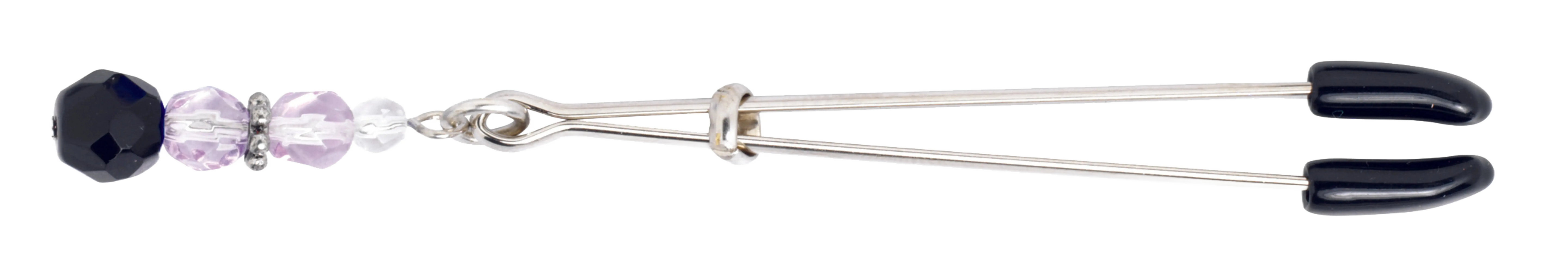 TWEEZER CLIT CLAMP W/PURPLE BEADS Spartacus