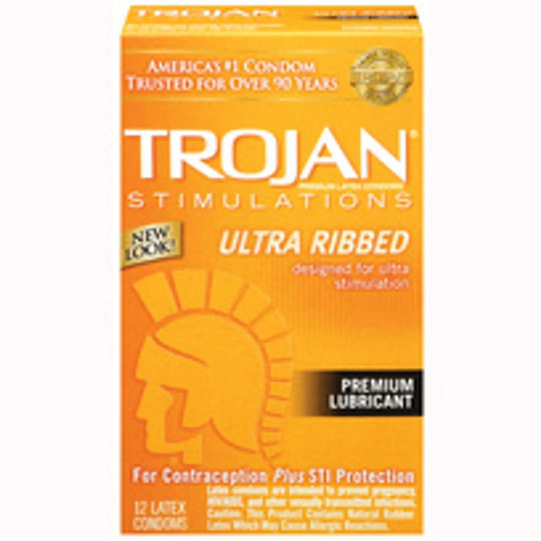 Ultra Ribbed Condoms 12-Pack Trojan