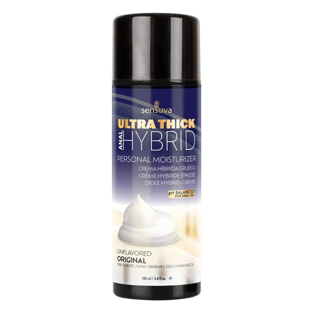 Ultra Thick Hybrid Personal Moisturizer 3.4 Fl Oz Original Unflavored Sensuva