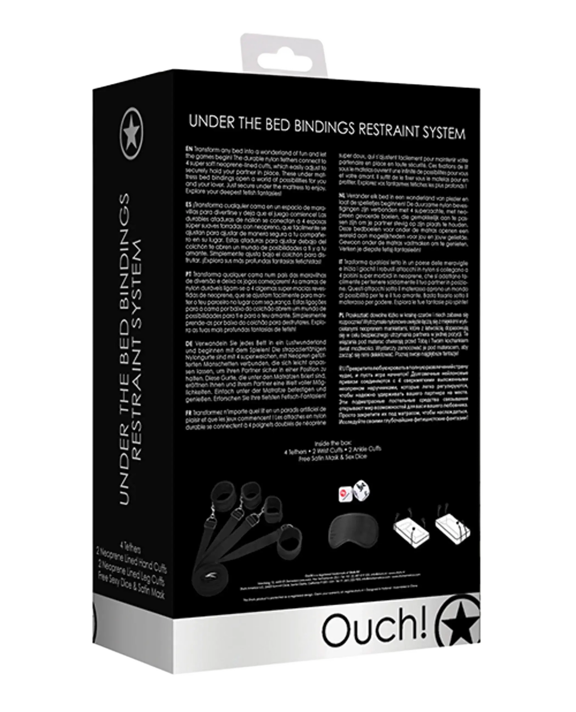 UNDER BED BINDINGS RESTRAINT KIT BLACK SHOTS AMERICA