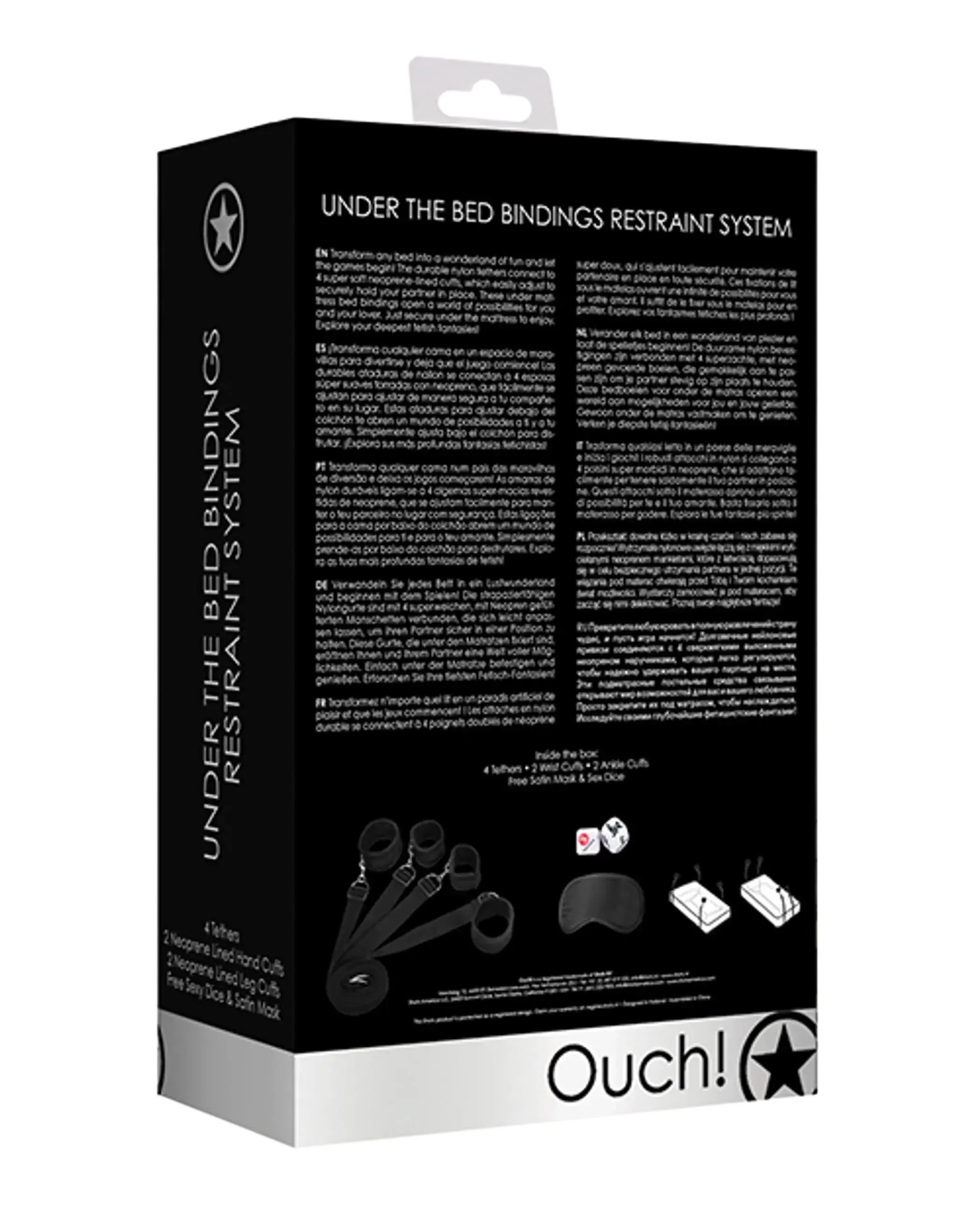 UNDER BED BINDINGS RESTRAINT KIT BLACK SHOTS AMERICA