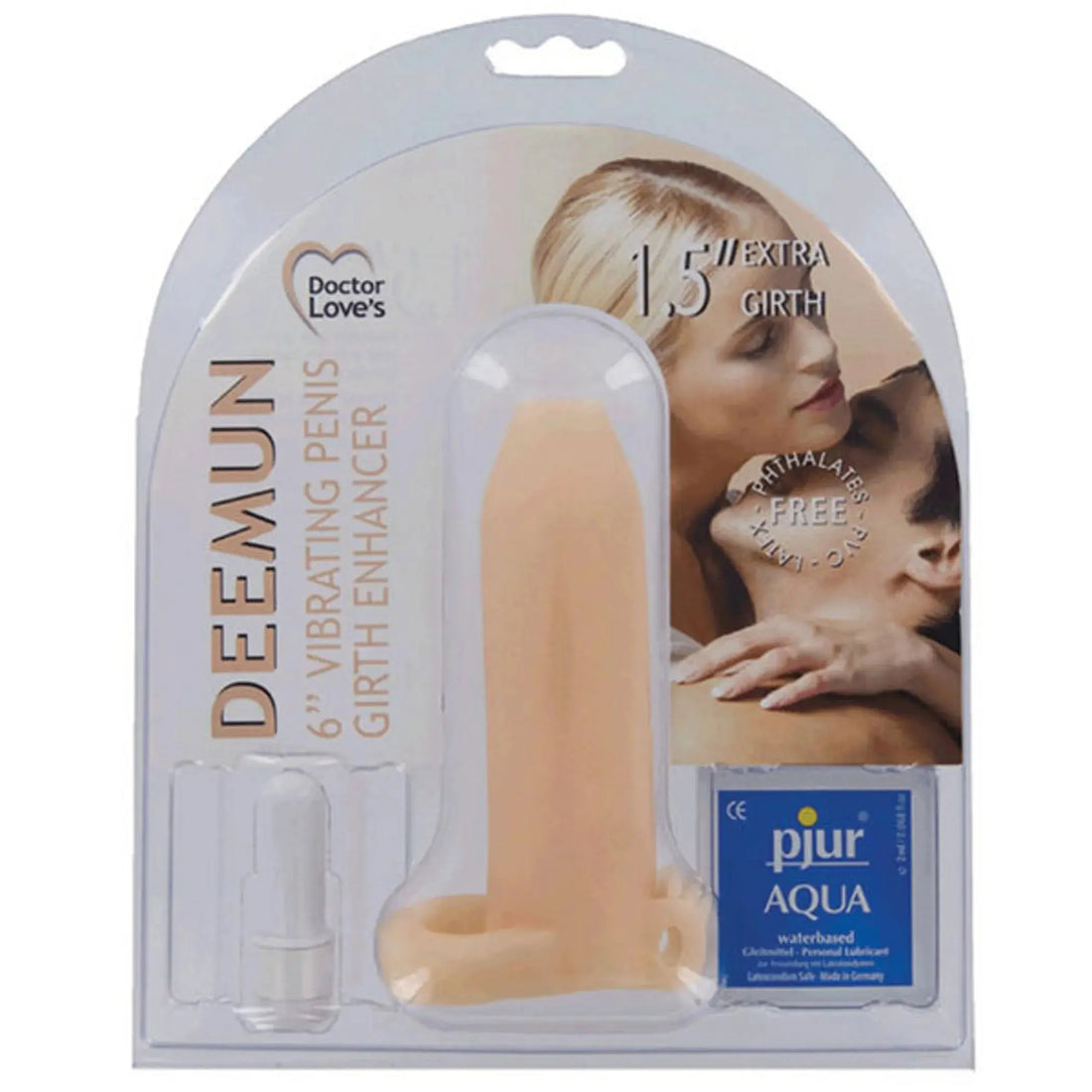 VIBRATING DEEMUN EXTRA GIRTH ENHANCER 6 x1.5 Doctor Love