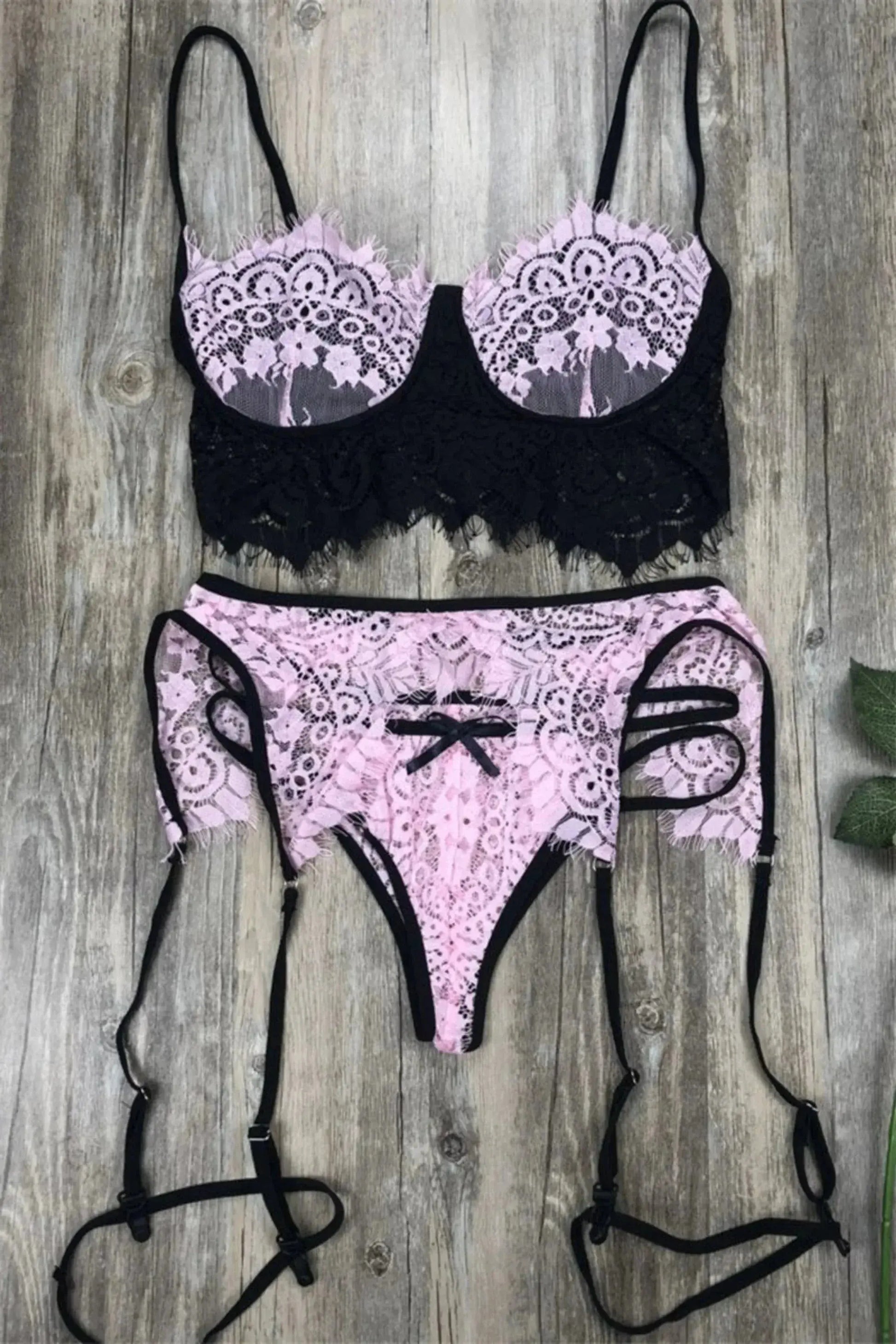 Valentina Lace Lingerie 3-Piece Set La Belle Fantastique