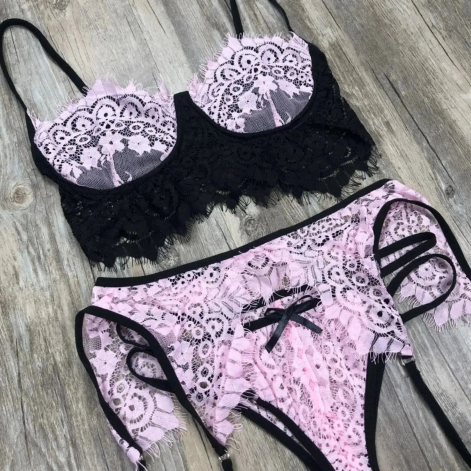 Valentina Lace Lingerie 3-Piece Set La Belle Fantastique