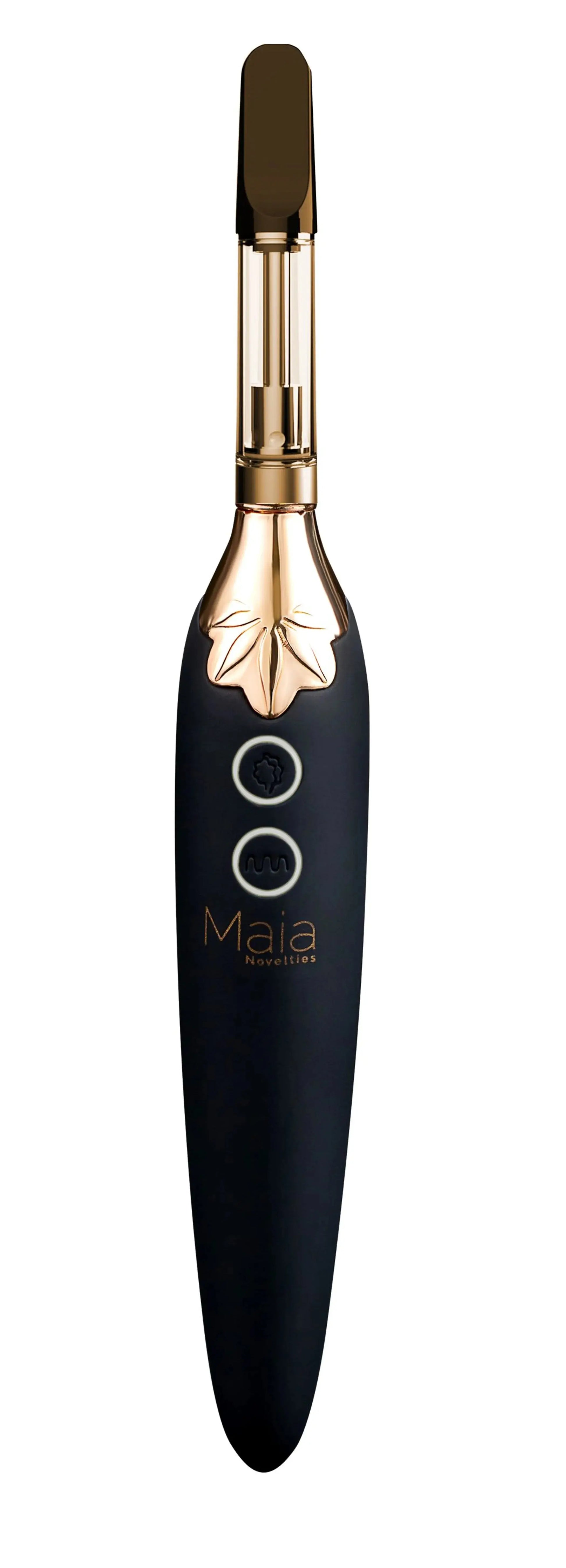 Vaporator Vibrating Silicone Rechargeable Vape Black Maia Toys
