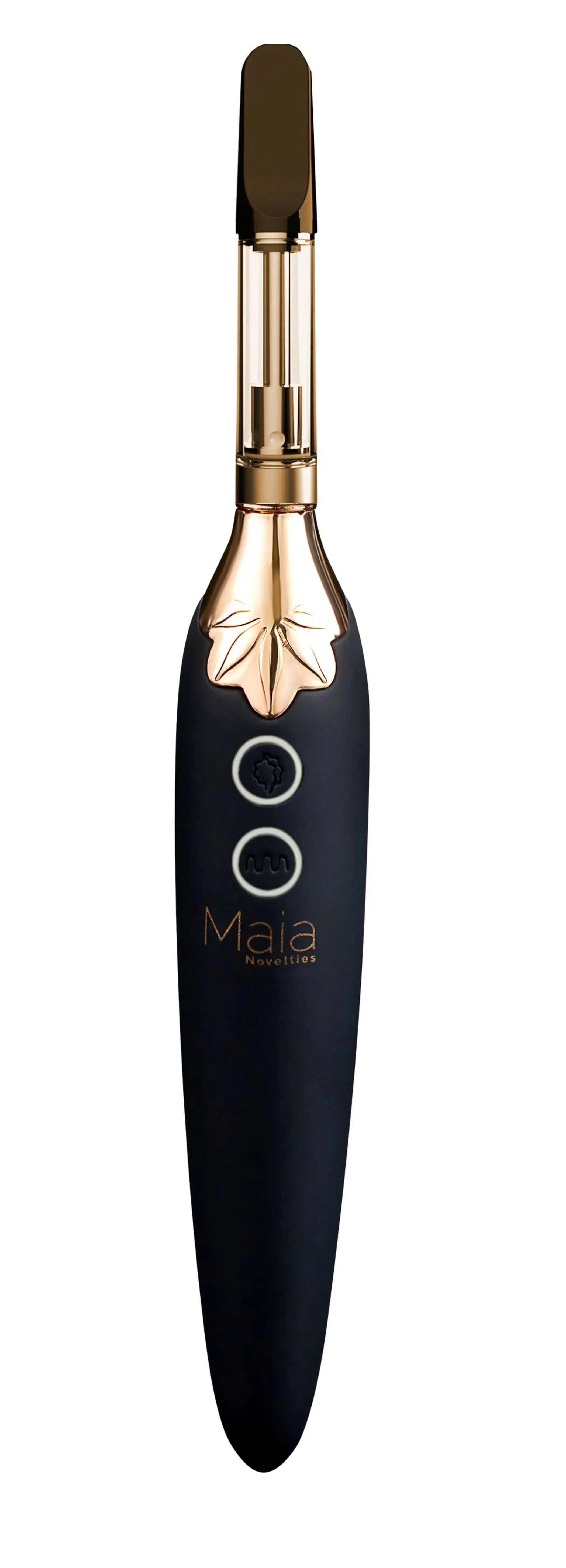 Vaporator Vibrating Silicone Rechargeable Vape Black Maia Toys