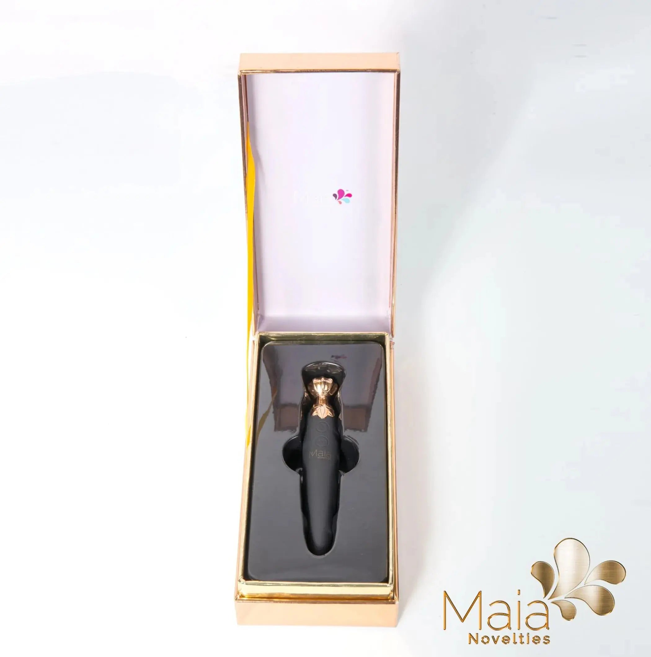 Vaporator Vibrating Silicone Rechargeable Vape Black Maia Toys