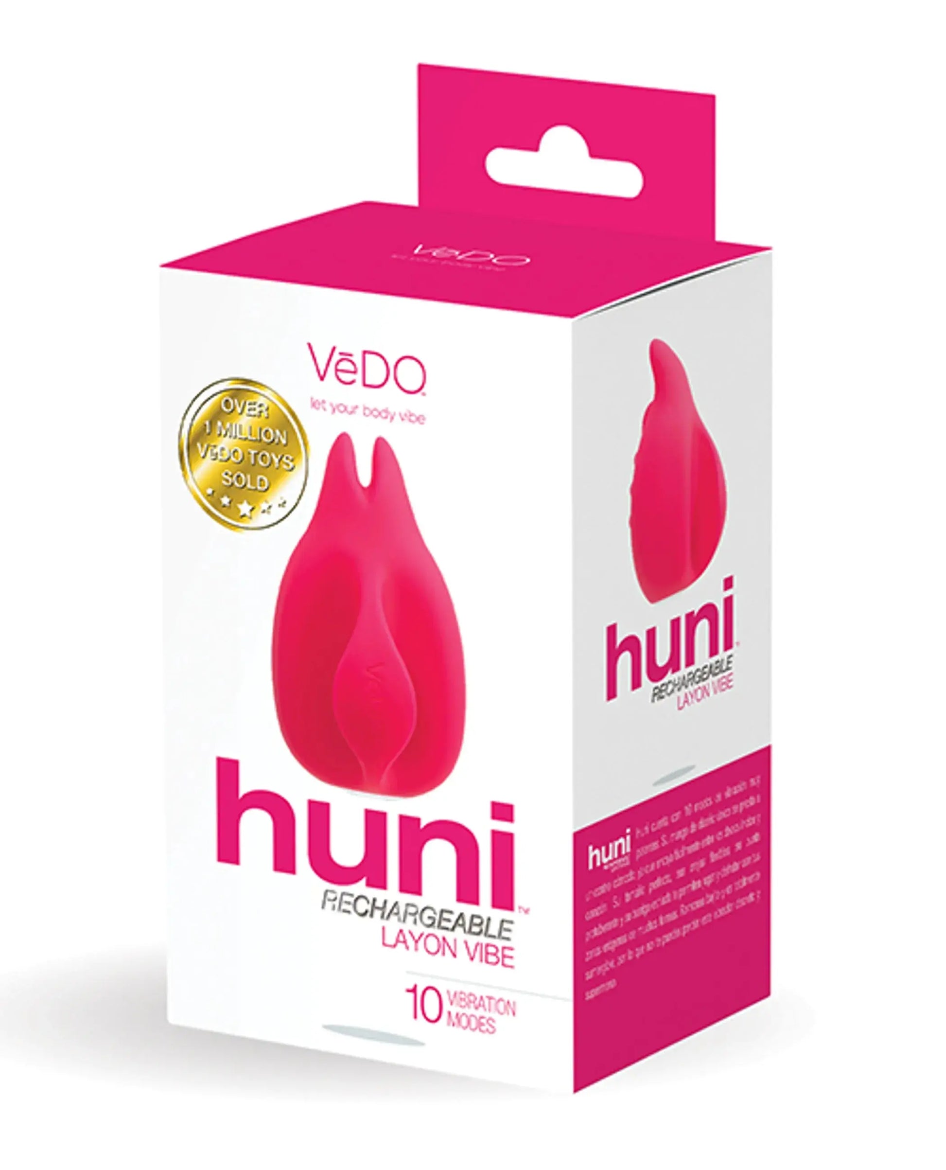 Vedo Huni Rechargeable Finger Vibe Foxy Pink Vedo