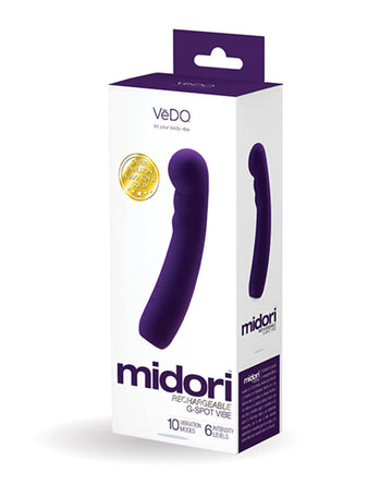 Vedo Midori Rechargeable G-Spot Vibe Deep Purple Vedo