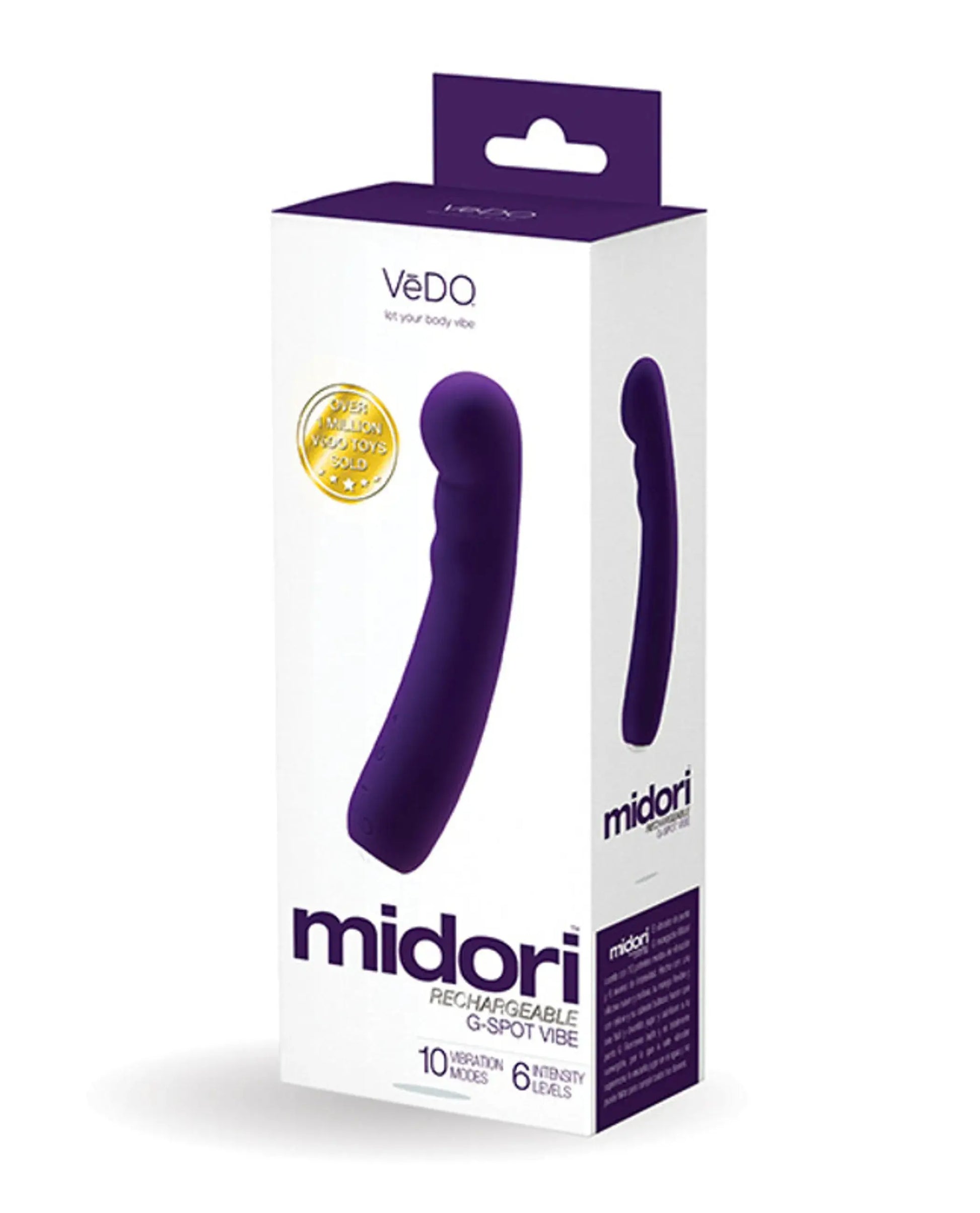 Vedo Midori Rechargeable G-Spot Vibe Deep Purple Vedo