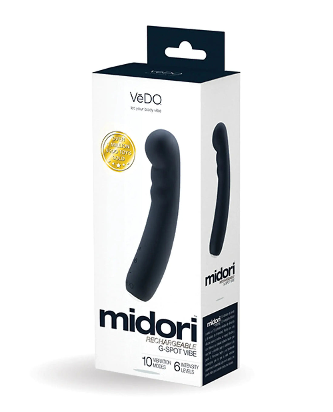 Vedo Midori Rechargeable G-Spot Vibe Just Black Vedo
