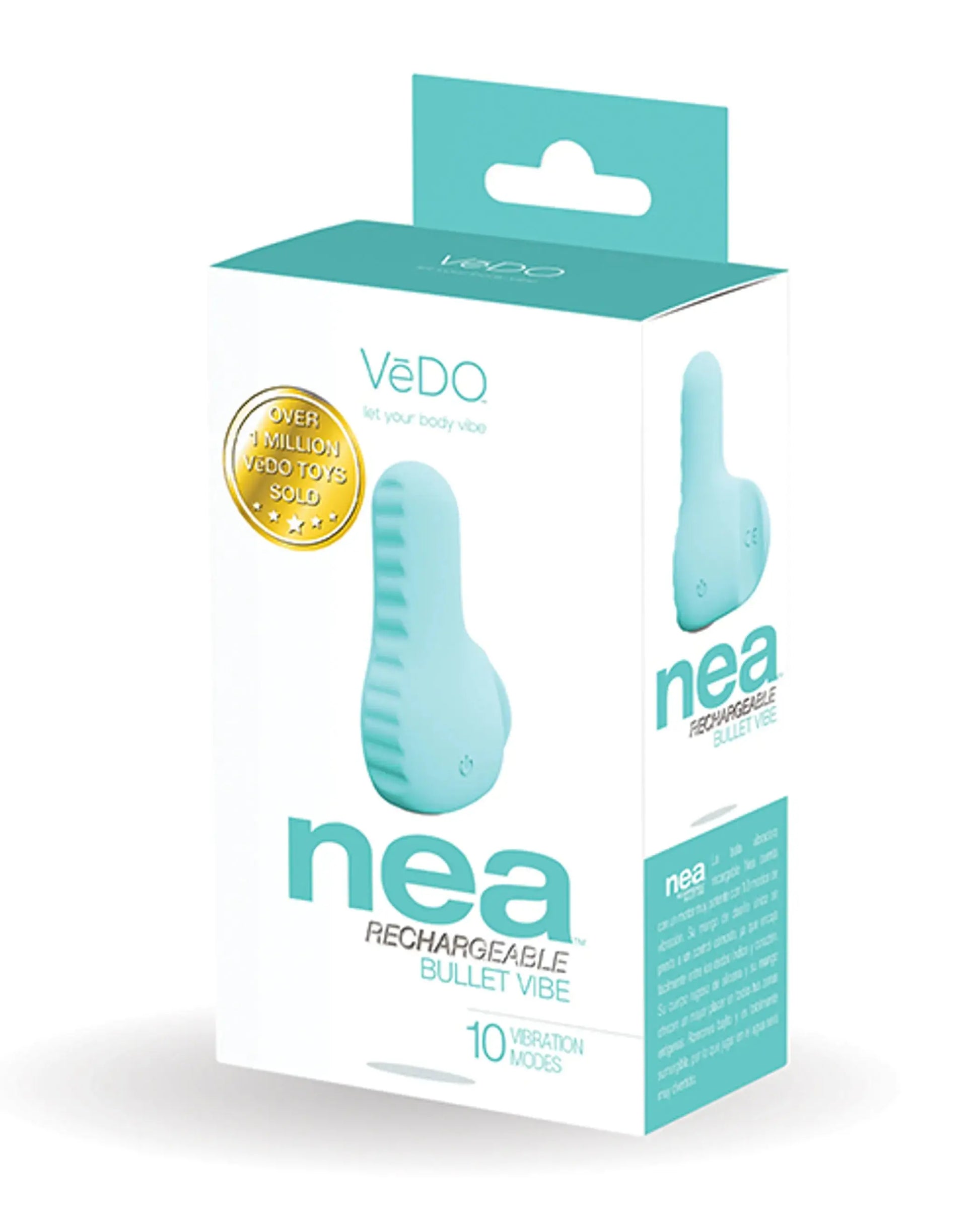 Vedo Nea Rechargeable Finger Vibe Turquoise Vedo
