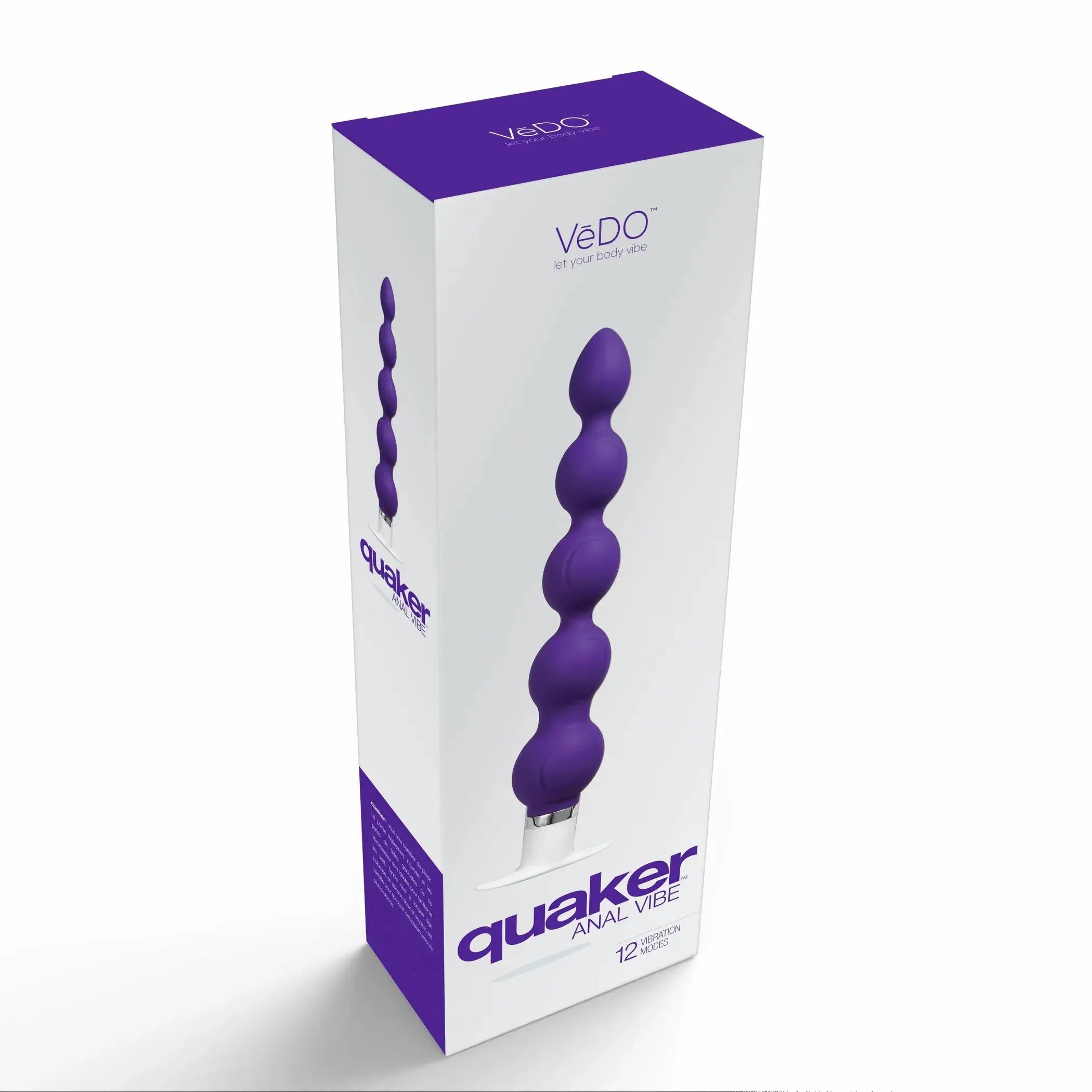 Vedo Quaker Anal Vibe Into You Indigo Vedo