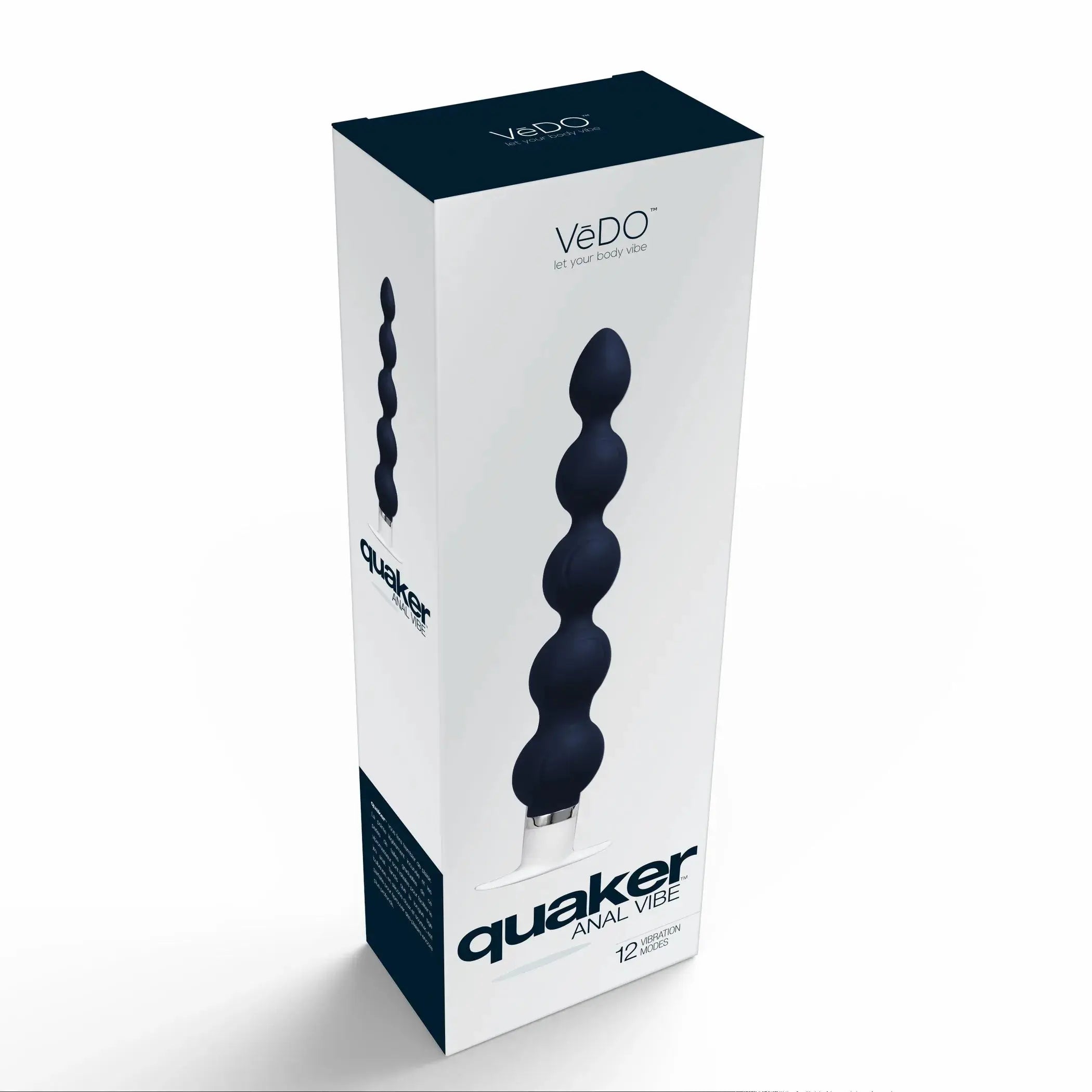 Vedo Quaker Anal Vibe Just Black Vedo