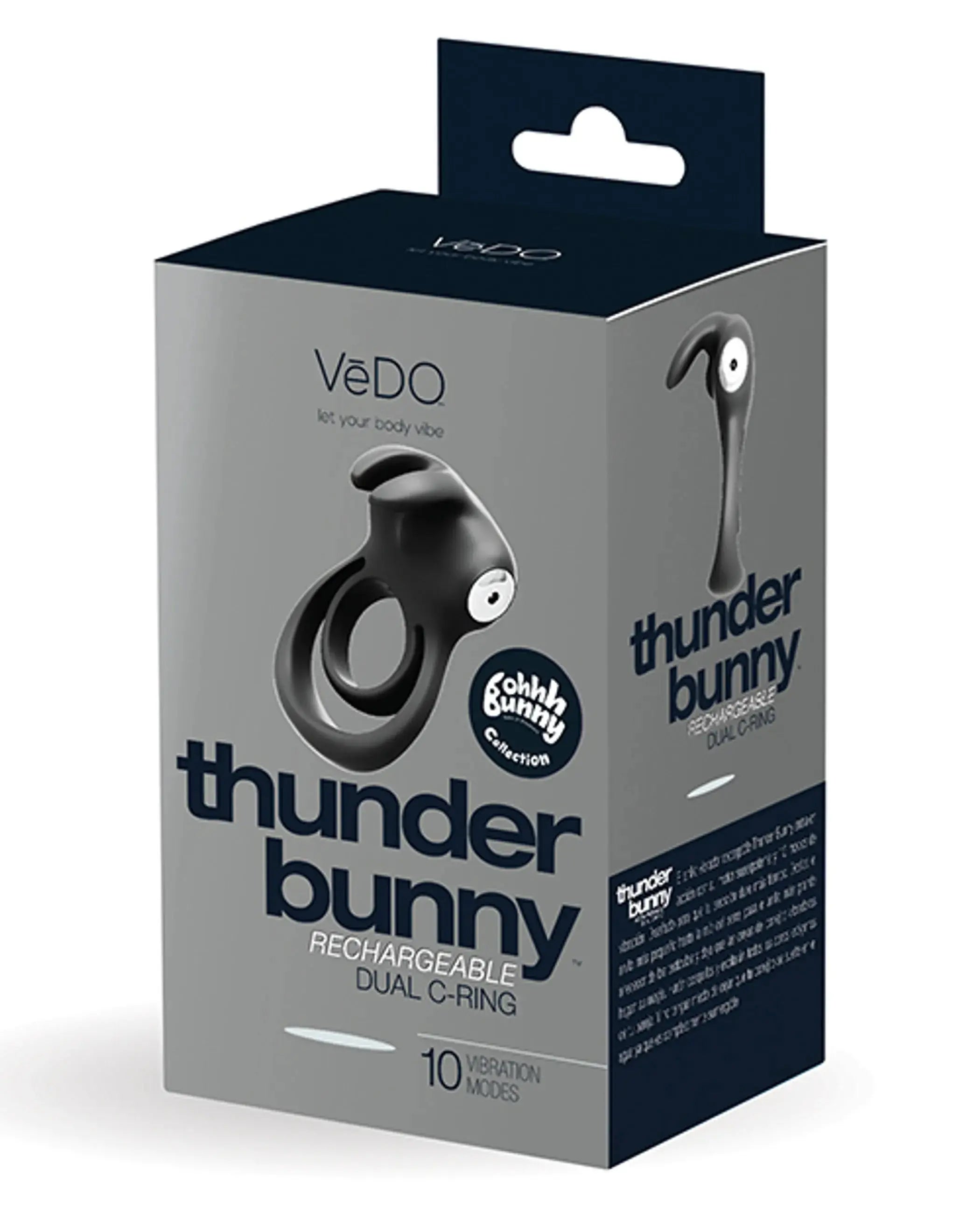 Vedo Thunder Bunny Dual Ring Rechargeable Black Pearl Vedo